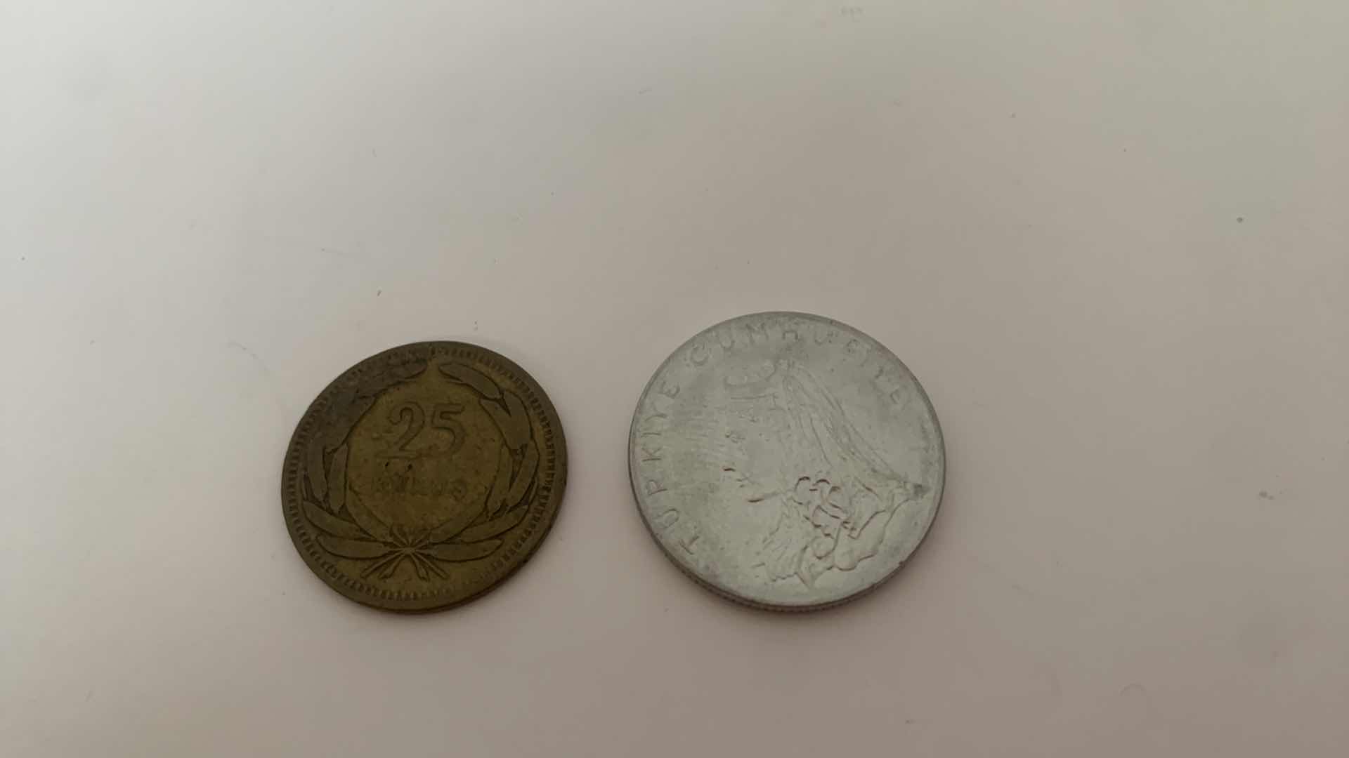 Photo 1 of 2- VINTAGE COINS, TURKEY