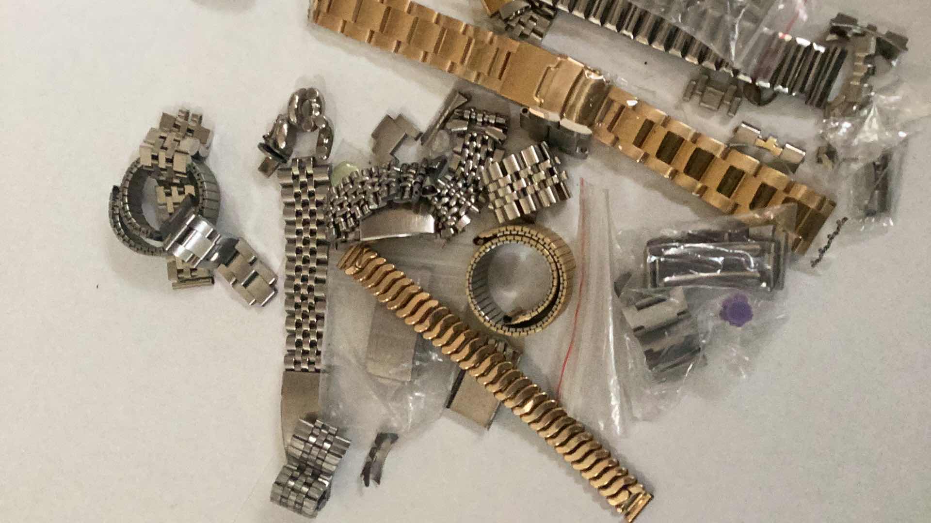 Photo 1 of LOT OF VARIOUS WATCH BANDS AND PARTS