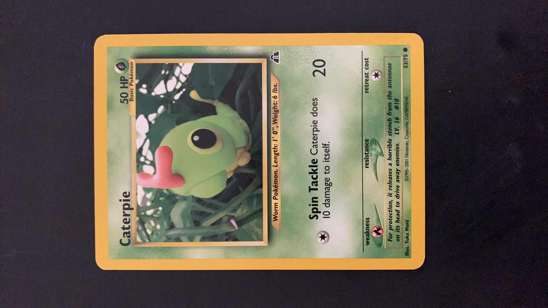 Photo 1 of 1995 CATERPIE POKEMON CARD