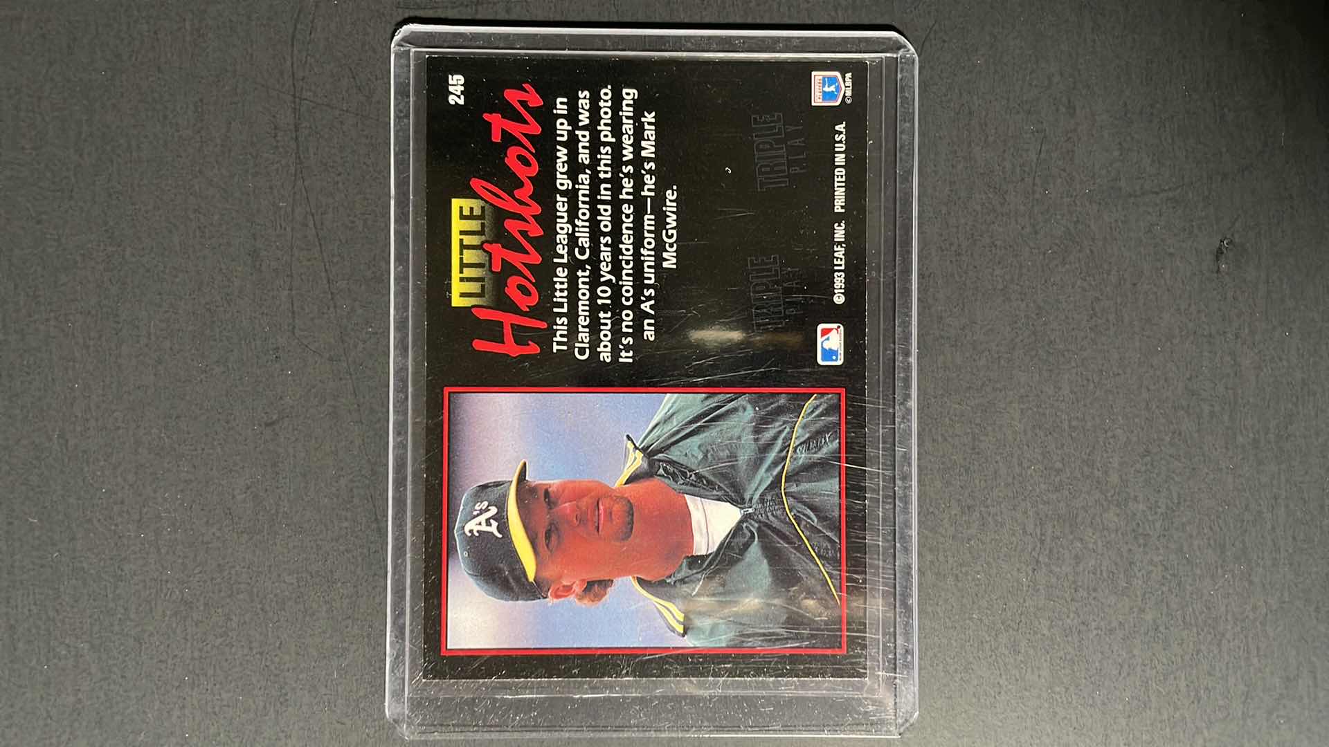 Photo 1 of 1993 LEAF MARK MCGWIRE 245