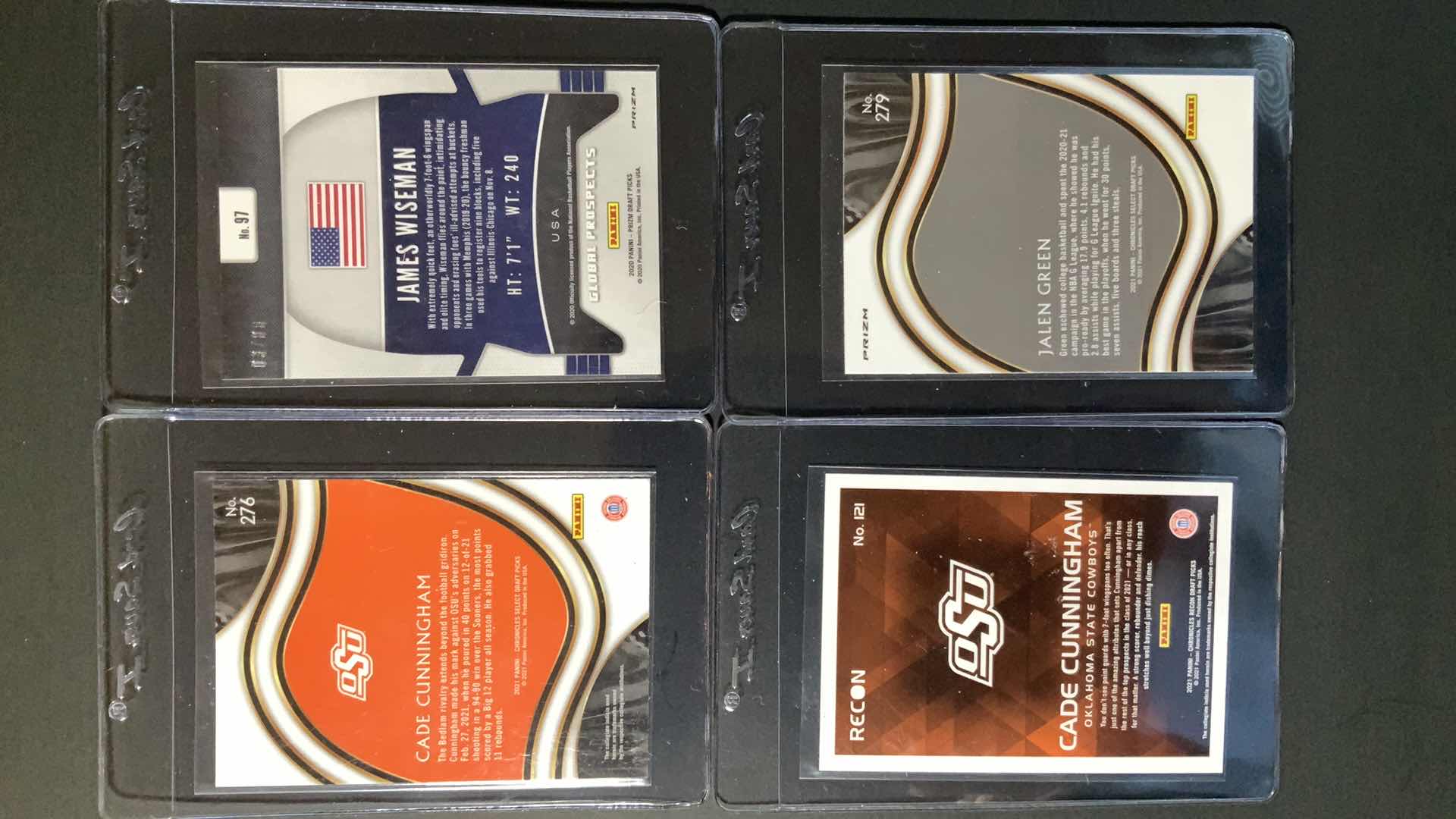 Photo 1 of ROOKIE SET PANINI CADE CUNNINGHAM, JAMES WISEMAN, JALEN GREEN