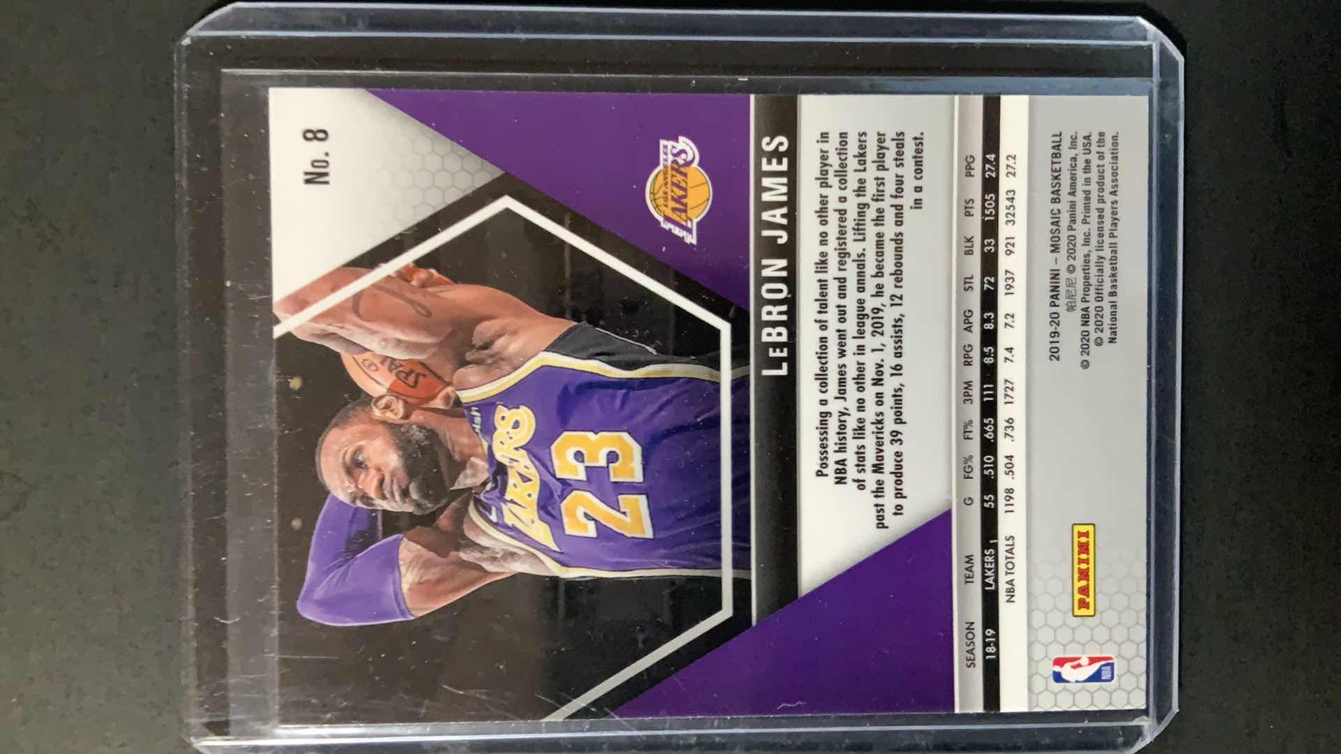 Photo 1 of 2020 PANINI LEBRON JAMES
