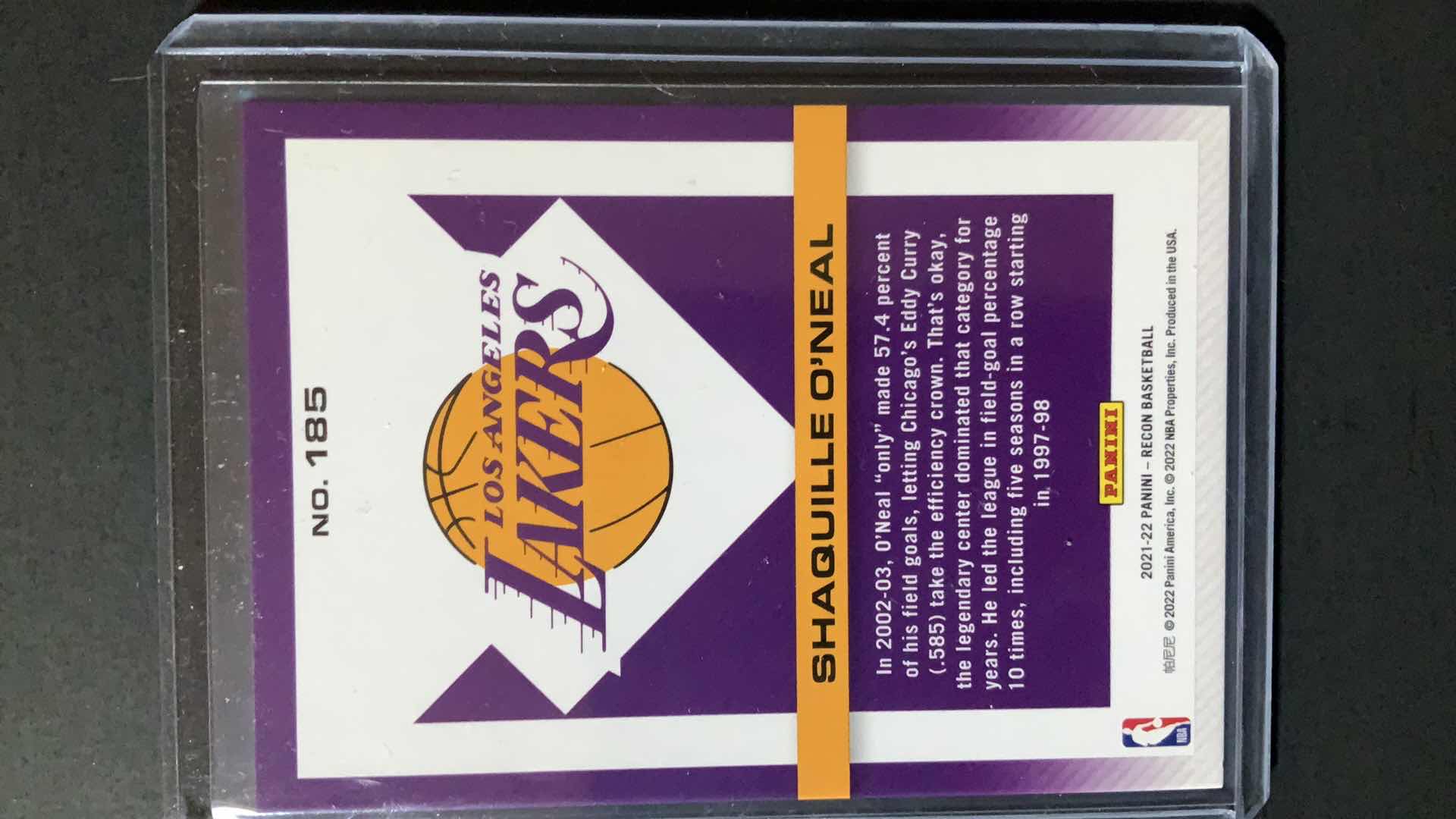 Photo 1 of 2022 PANINI SHAQUILLE O’NEAL