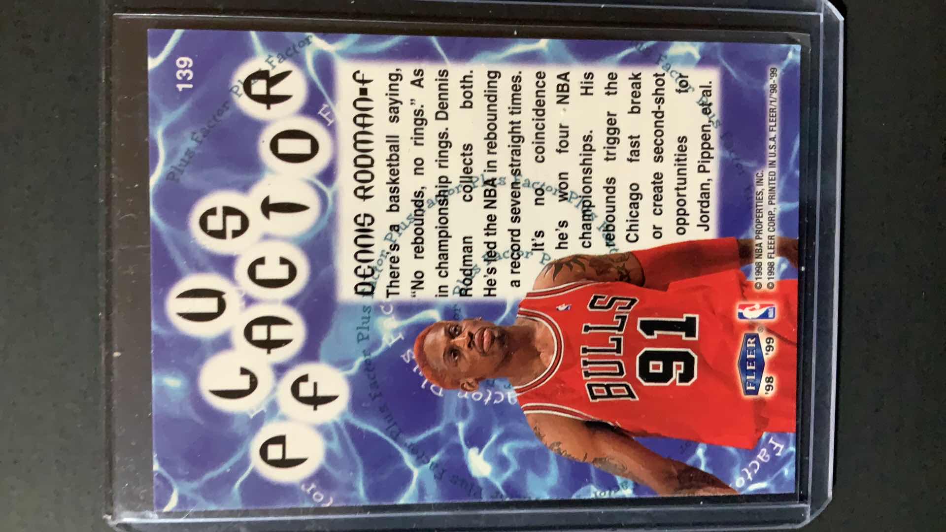 Photo 1 of 1998 FLEER DENNIS RODMAN