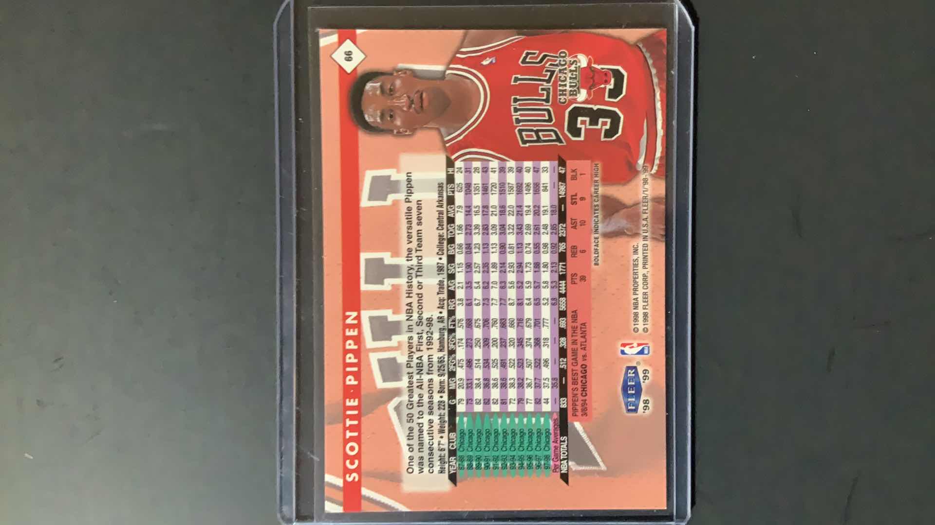 Photo 1 of 1998 FLEER SCOTTIE PIPPEN
