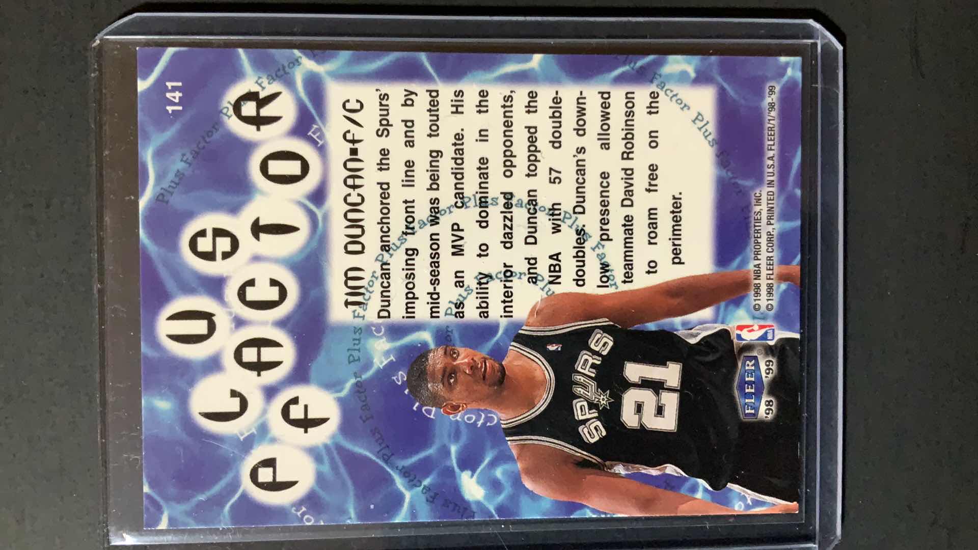 Photo 1 of 1998 FLEER TIM DUNCAN