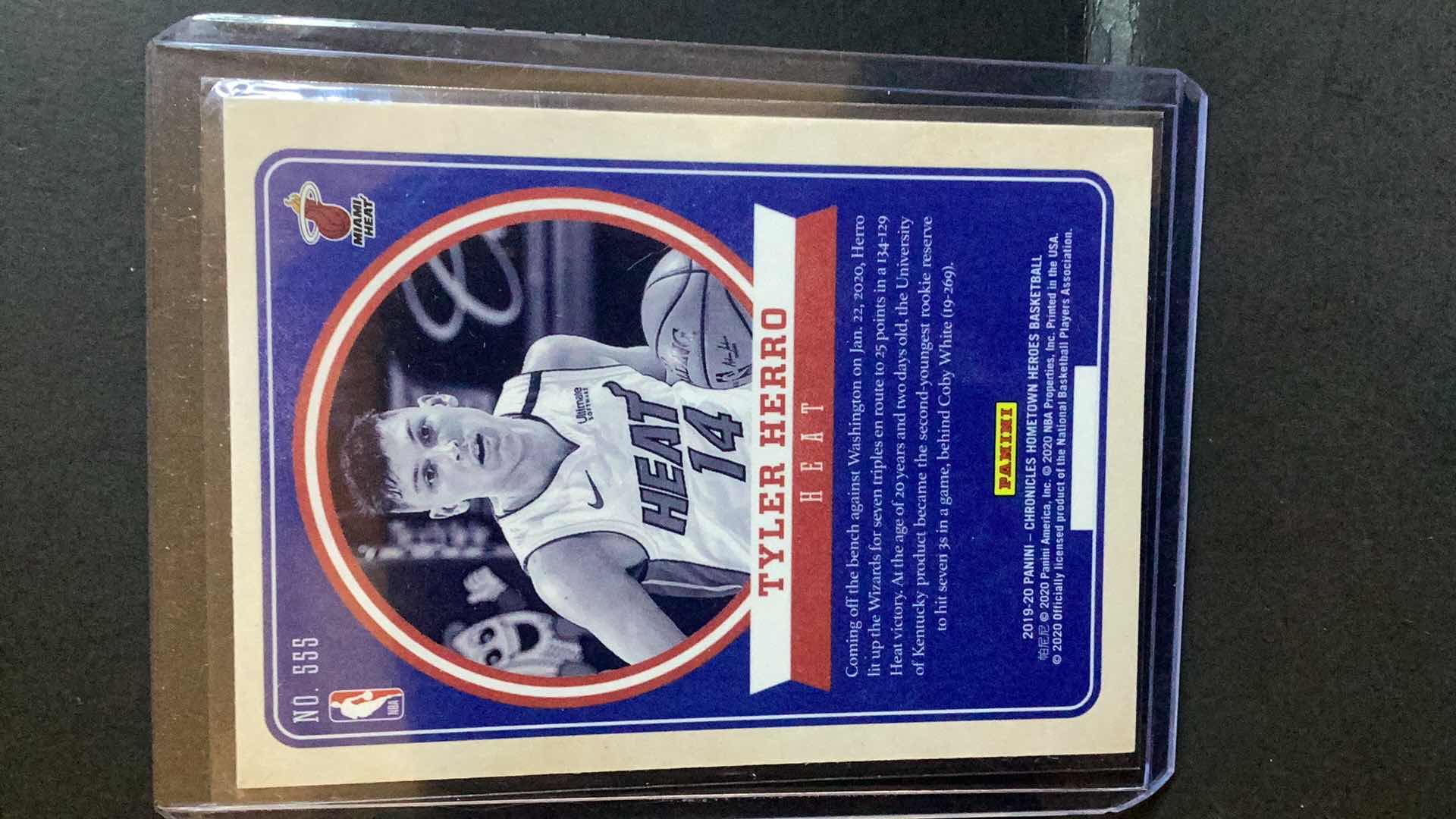Photo 1 of 2019 TYLER HERRO ROOKIE CHRONICLES HOMETOWN HEROS #555
