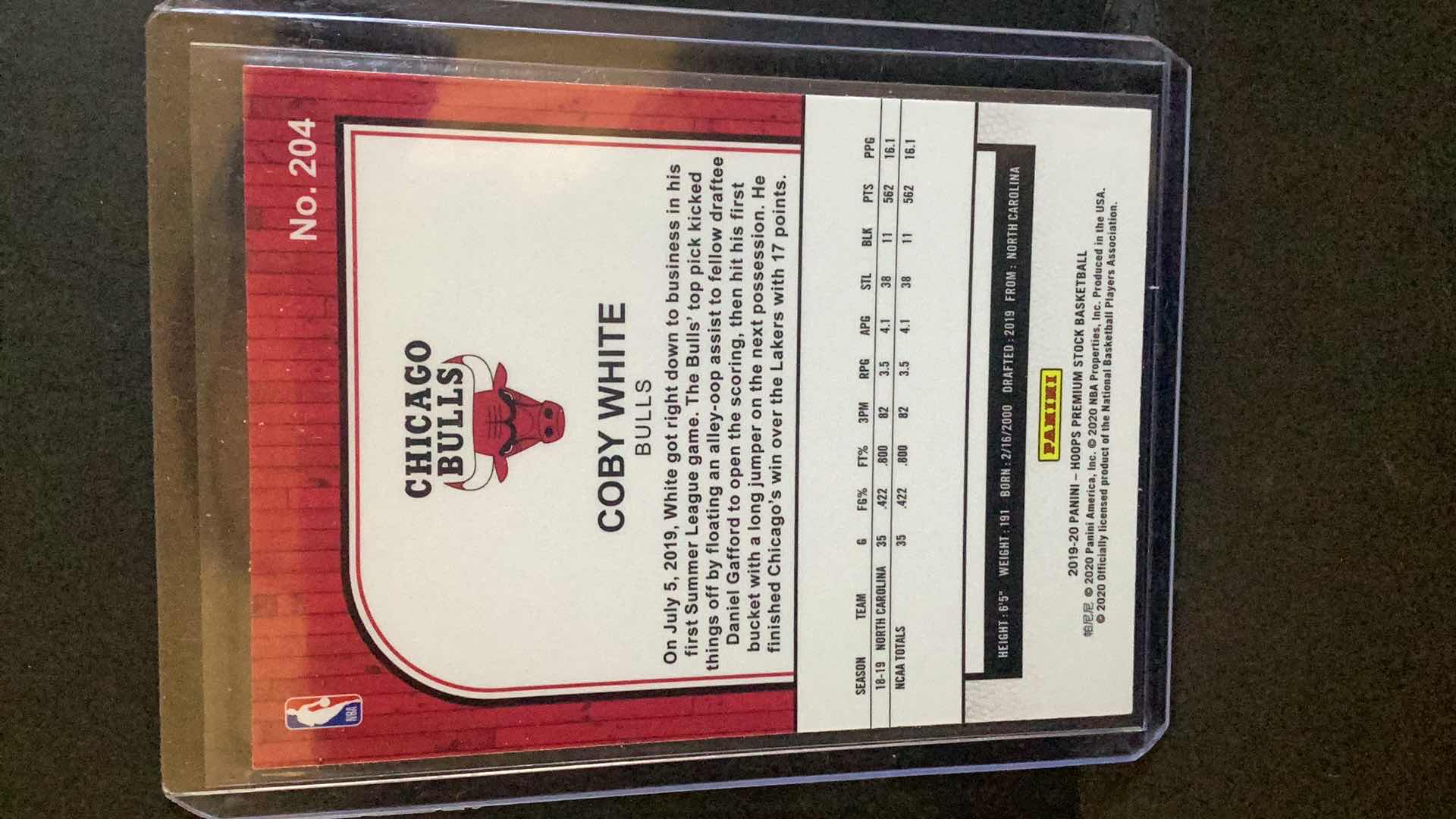 Photo 1 of 2019 COBY WHITE HOOPS PREMIUM STOCK #204