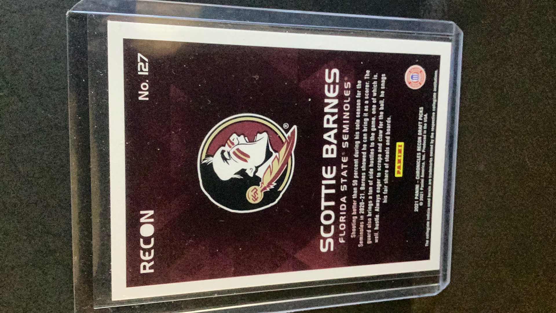 Photo 1 of 2021 SCOTTIE BANKS ROOKIE CHRONICLES RECON DRAFT CARD #127