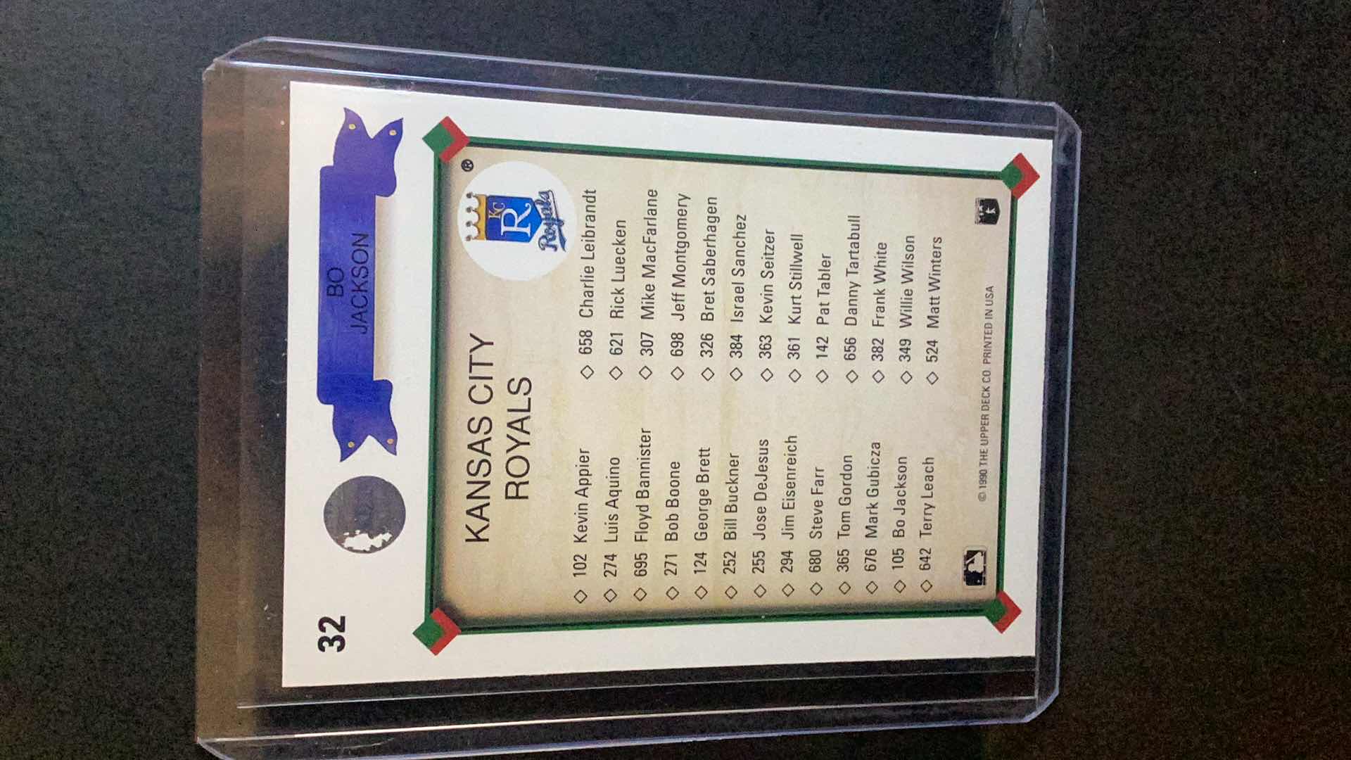 Photo 1 of 1990 UPPER DECK KANSAS CITY ROYALS CHECKLIST #32