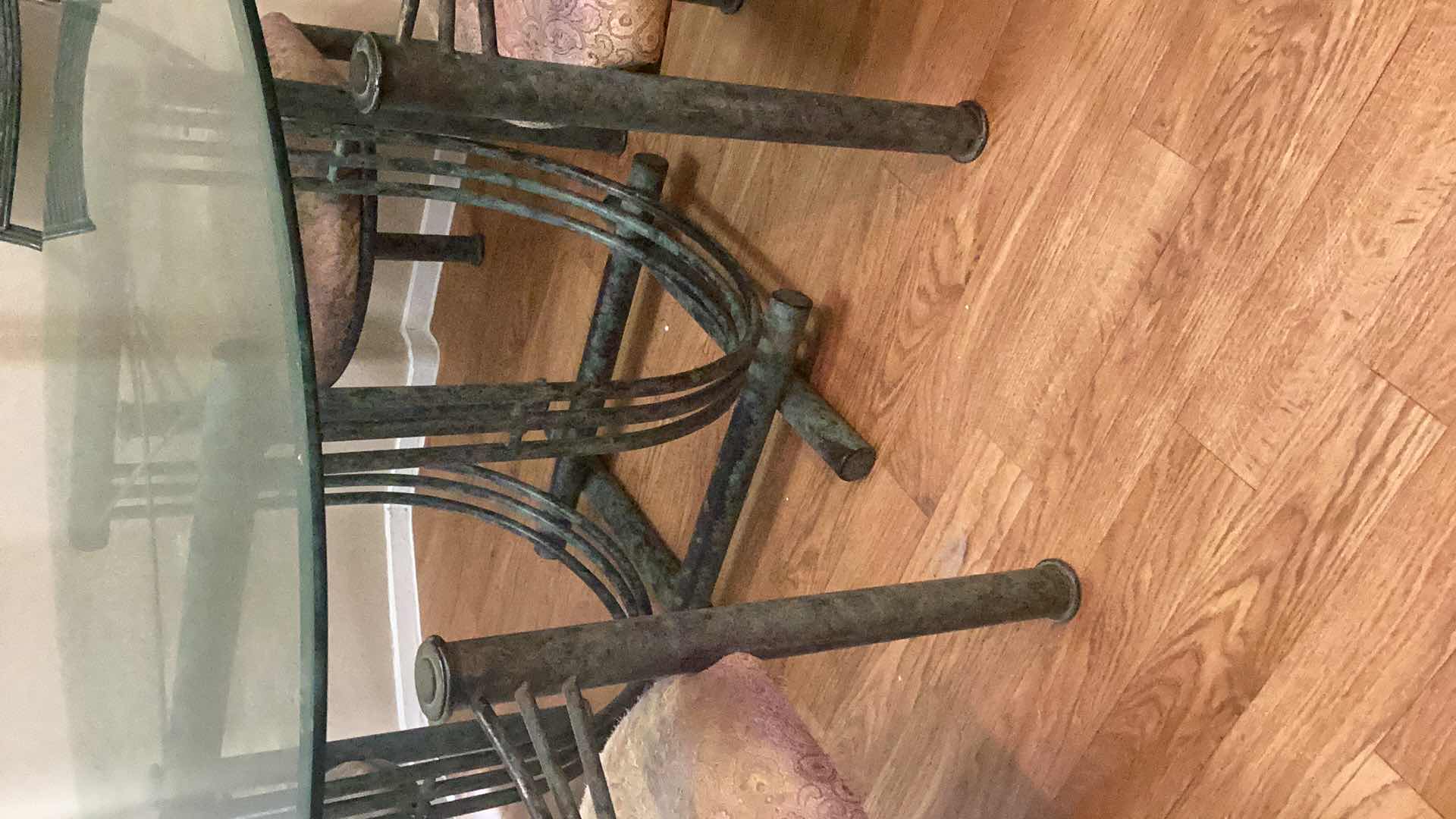 Photo 2 of GREEK INSPIRED DINING TABLE WITH 4 UPHOLSTERED CHAIRS