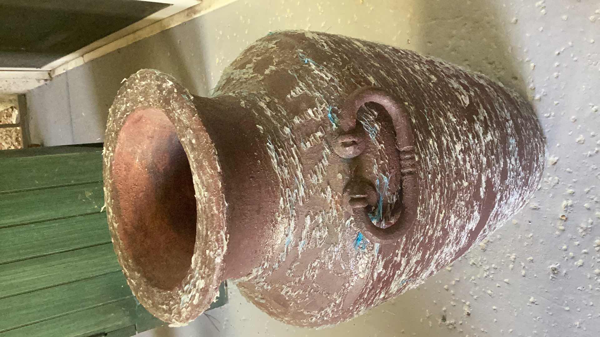 Photo 1 of GREEK INSPIRED STONE VASE 10” X 16”