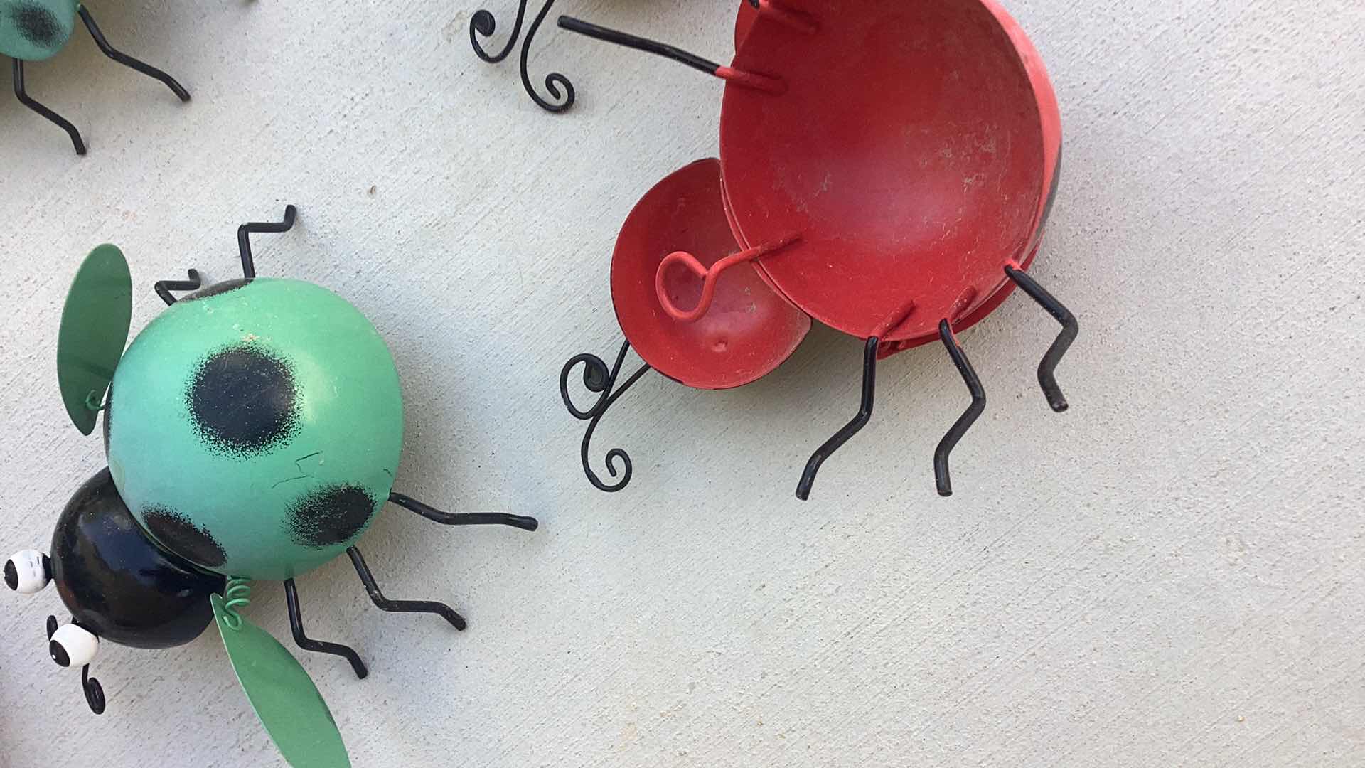 Photo 1 of TEN METAL LADYBUGS 6” LONG