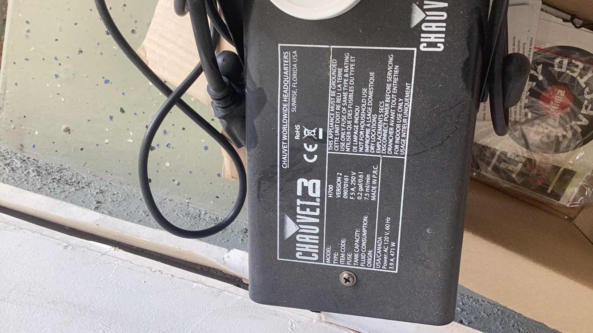 Photo 1 of CHAUVET DJ FOG MACHINE