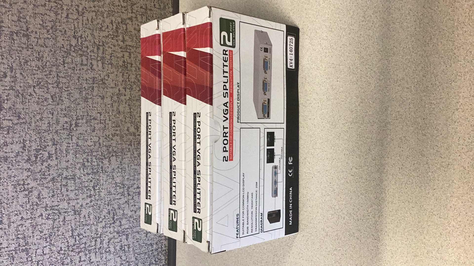 Photo 1 of THREE 2 PORT VGA SPLITTER