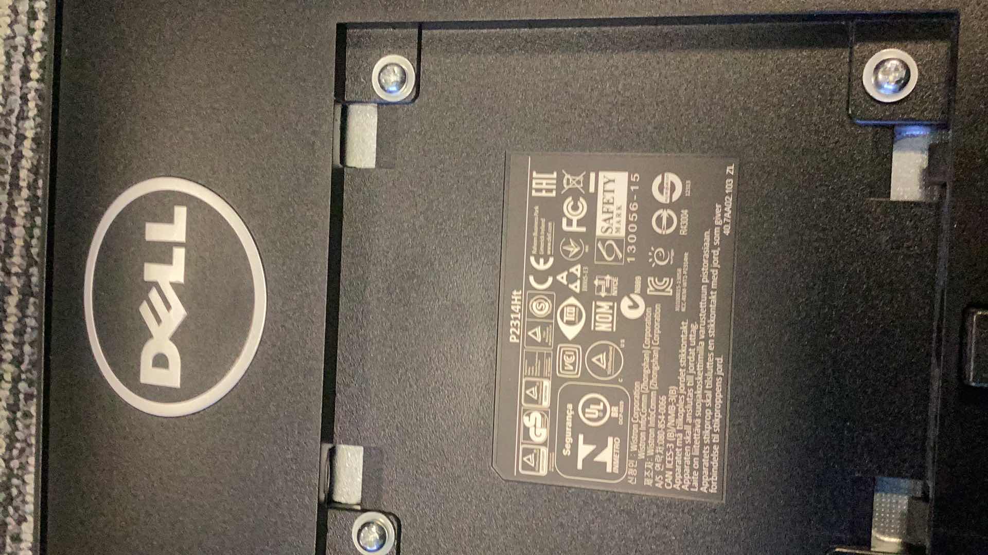 Photo 1 of DELL COMPUTER MONITOR NO STAND P2314HT