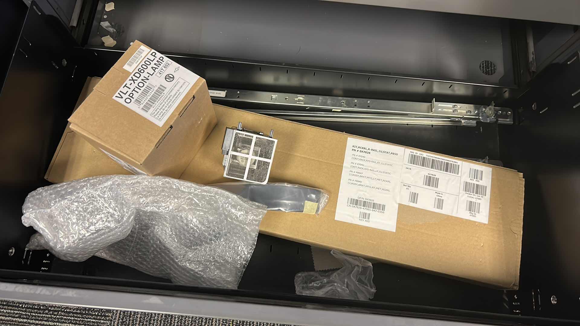 Photo 1 of CONTENTS OF CABINET DRAWER