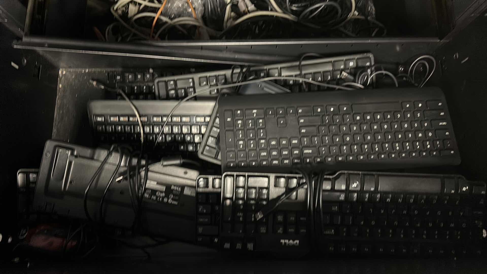 Photo 1 of CONTENTS OF CABINET DRAWER -  KEYBOARDS