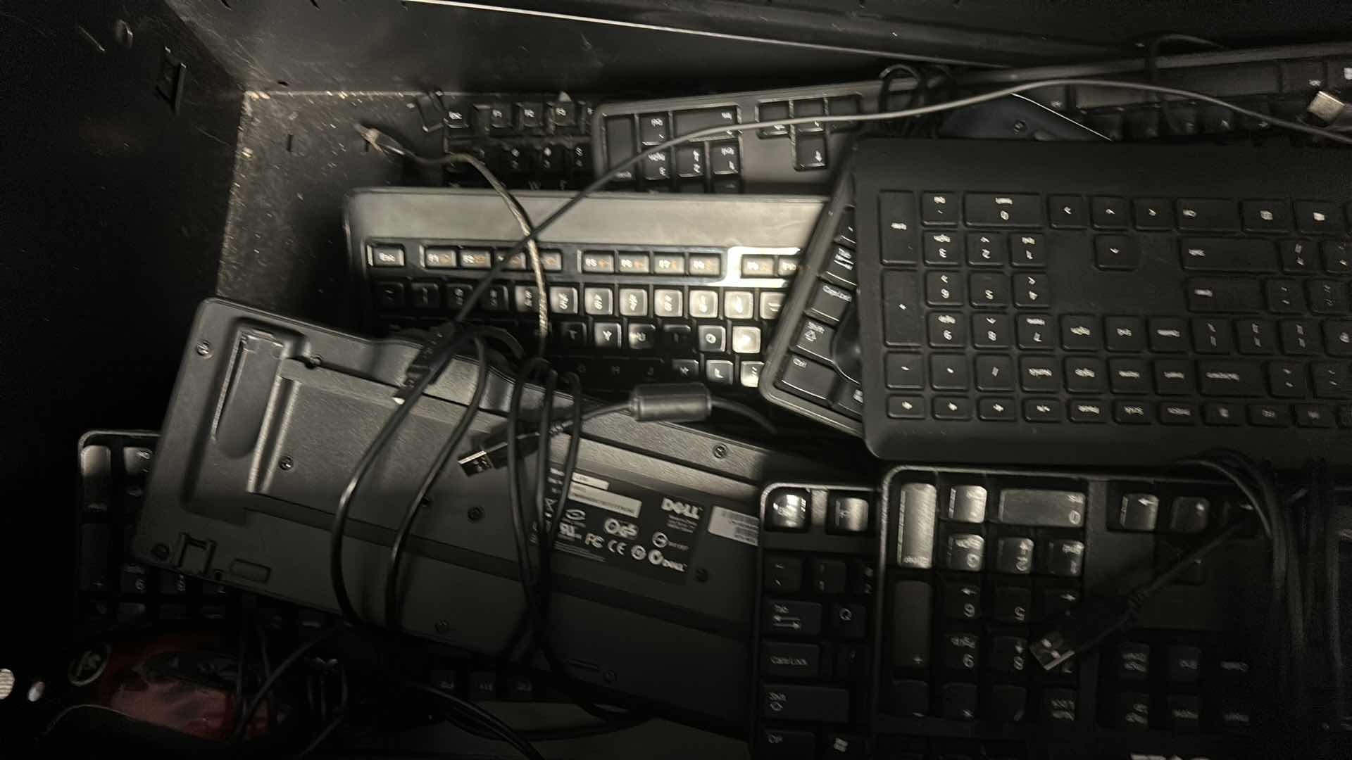 Photo 1 of CONTENTS OF CABINET DRAWER -  KEYBOARDS