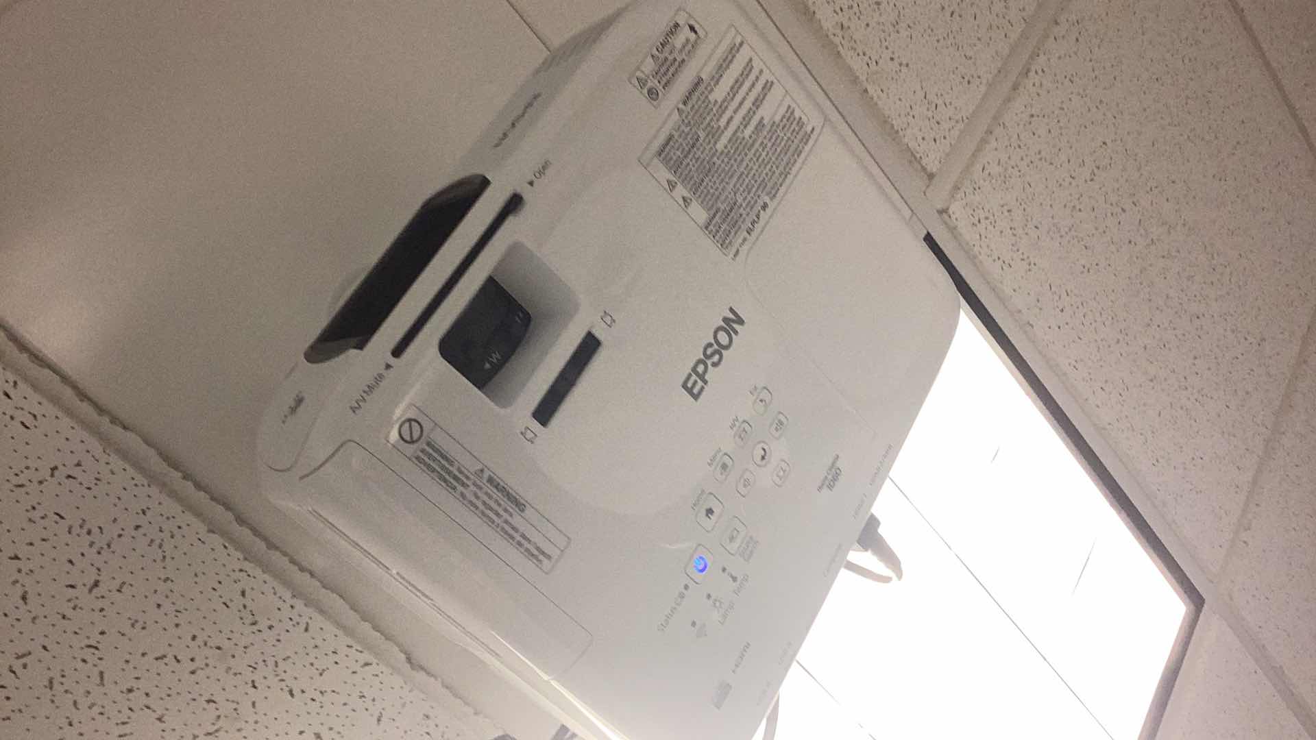 Photo 1 of EPSON HOME CINEMA 1060 THEATER PROJECTOR SECURITY HEX BITS ARE NEEDED TO REMOVE AND A TALL LADDER