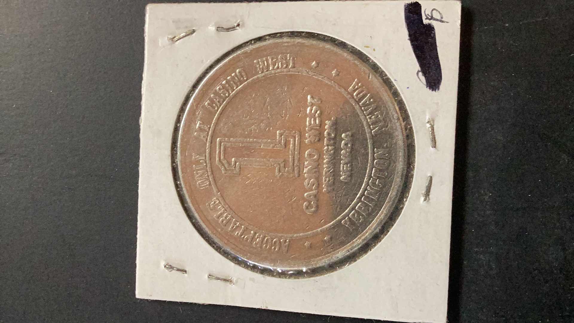 Photo 2 of CASINO WEST YERINGTON 1981 CASINO COIN