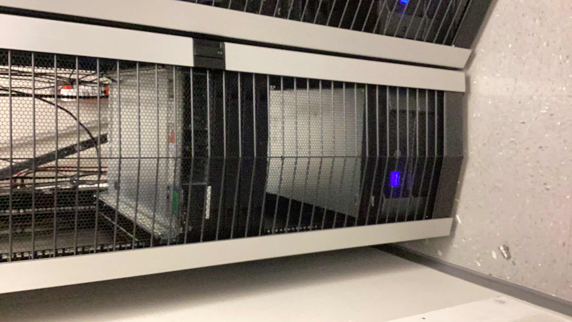 Photo 1 of DELL SERVER RACK 24” X 36” H 79” COMPONENTS NOT INCLUDED  (BUYER TO DISASSEMBLE & REMOVE FROM 2ND STORY OFFICE BUILDING W ELEVATOR)