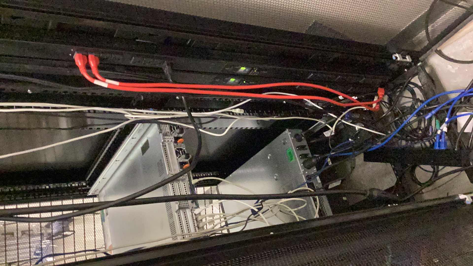 Photo 1 of DELL SERVER RACK 24” X 36” H 79” COMPONENTS NOT INCLUDED  (BUYER TO DISASSEMBLE & REMOVE FROM 2ND STORY OFFICE BUILDING W ELEVATOR)