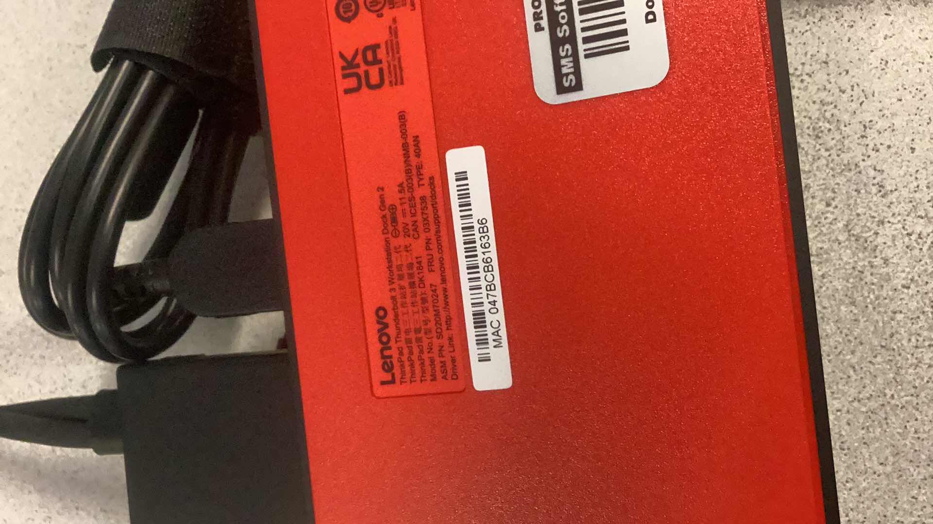 Photo 1 of LENOVO THUNDERBOLT 3 WORKSTATION DOCK GEN 2