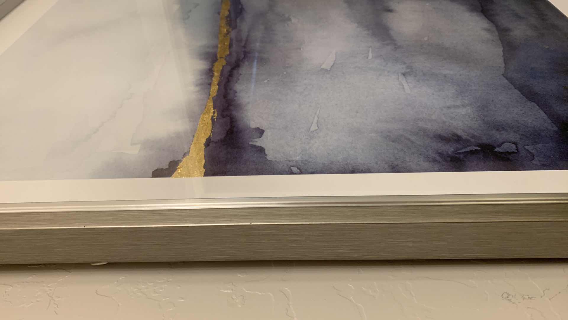 Photo 1 of FRAMED SHADOW BOX "ABSTRACT" ARTWORK 21” x 27”