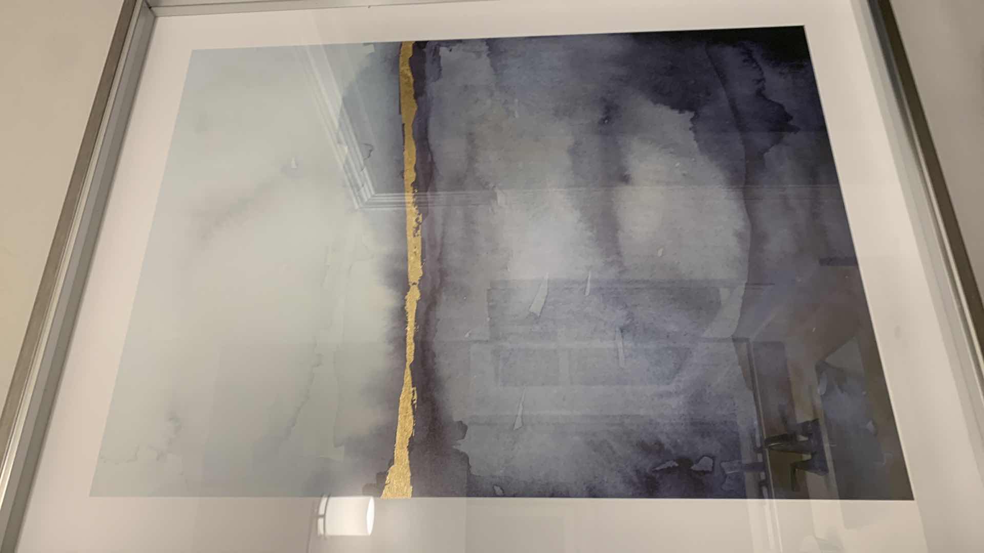 Photo 1 of FRAMED SHADOW BOX "ABSTRACT" ARTWORK 21” x 27”