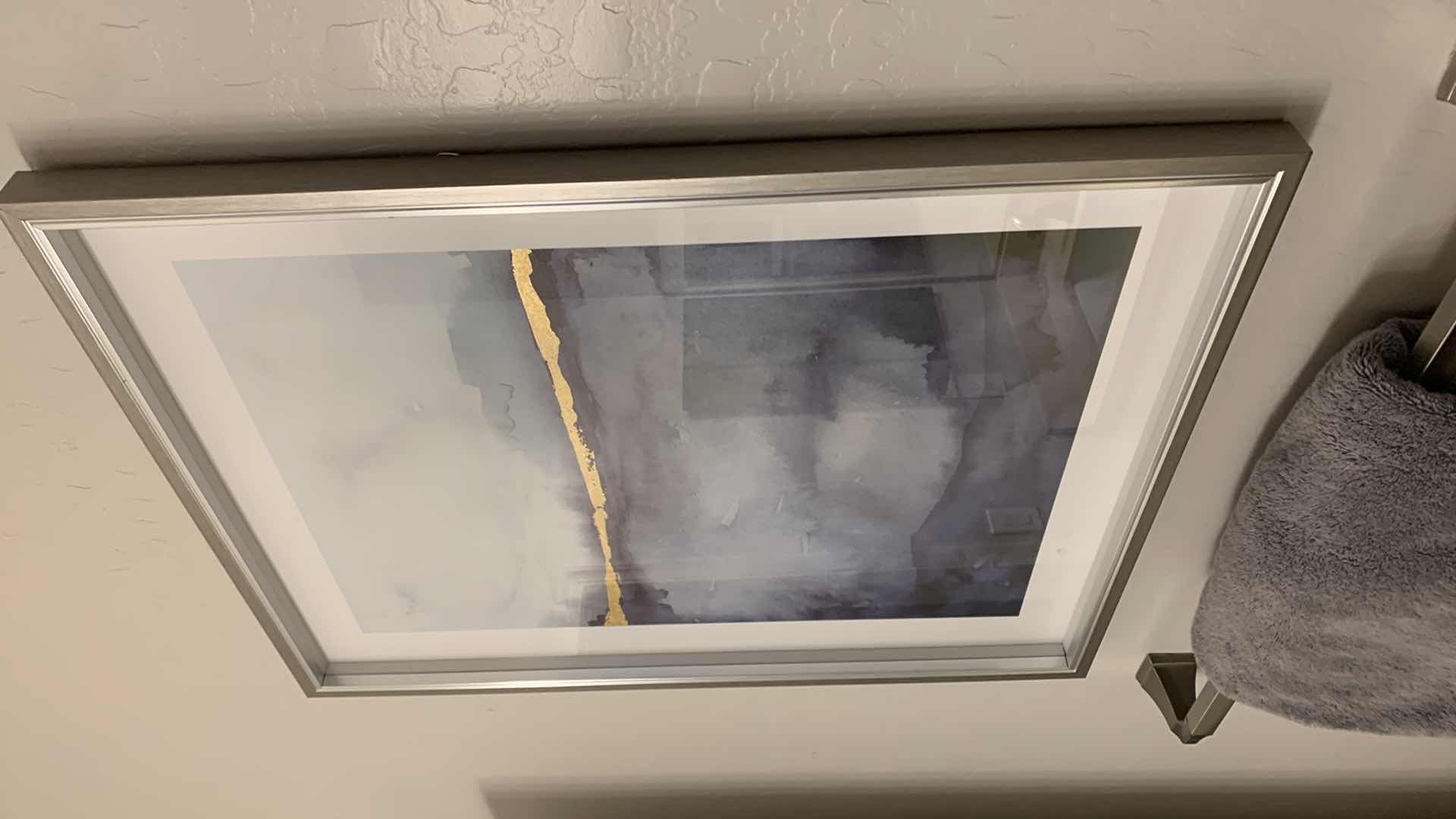 Photo 1 of FRAMED SHADOW BOX "ABSTRACT" ARTWORK 21” x 27”