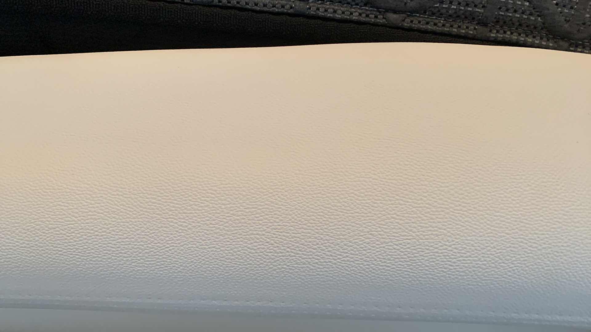 Photo 1 of ZURI CONTEMPORARY WHITE MARLO LEATHER PLATFORM BED 90 x 103” x H30.5” (FITS CAL KING MATTRESS) MATTRESS SOLD SEPARATELY