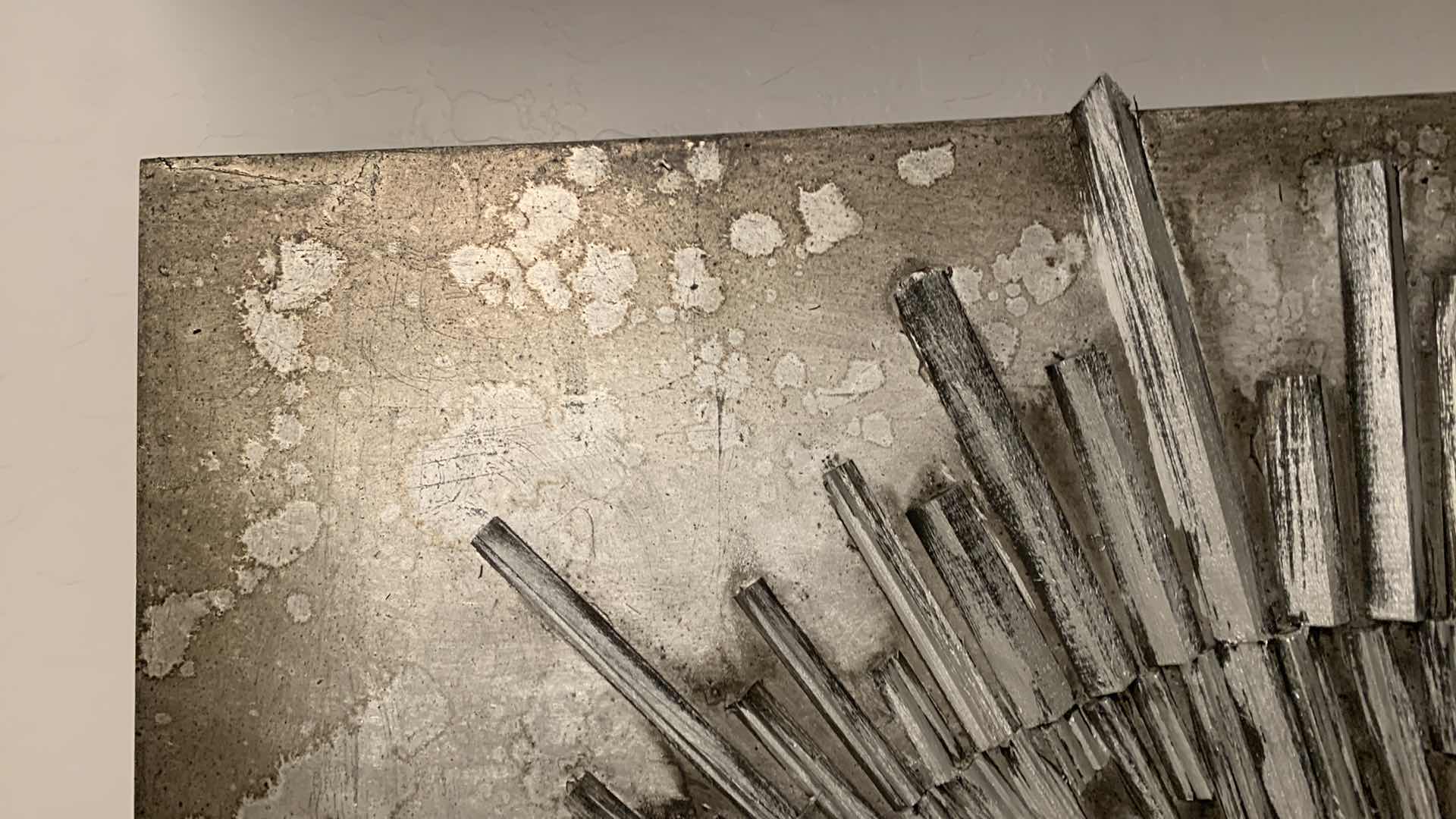 Photo 1 of ARTWORK, 3D METAL AND WOOD SCULPTURAL WALL DECOR 37” x 37”