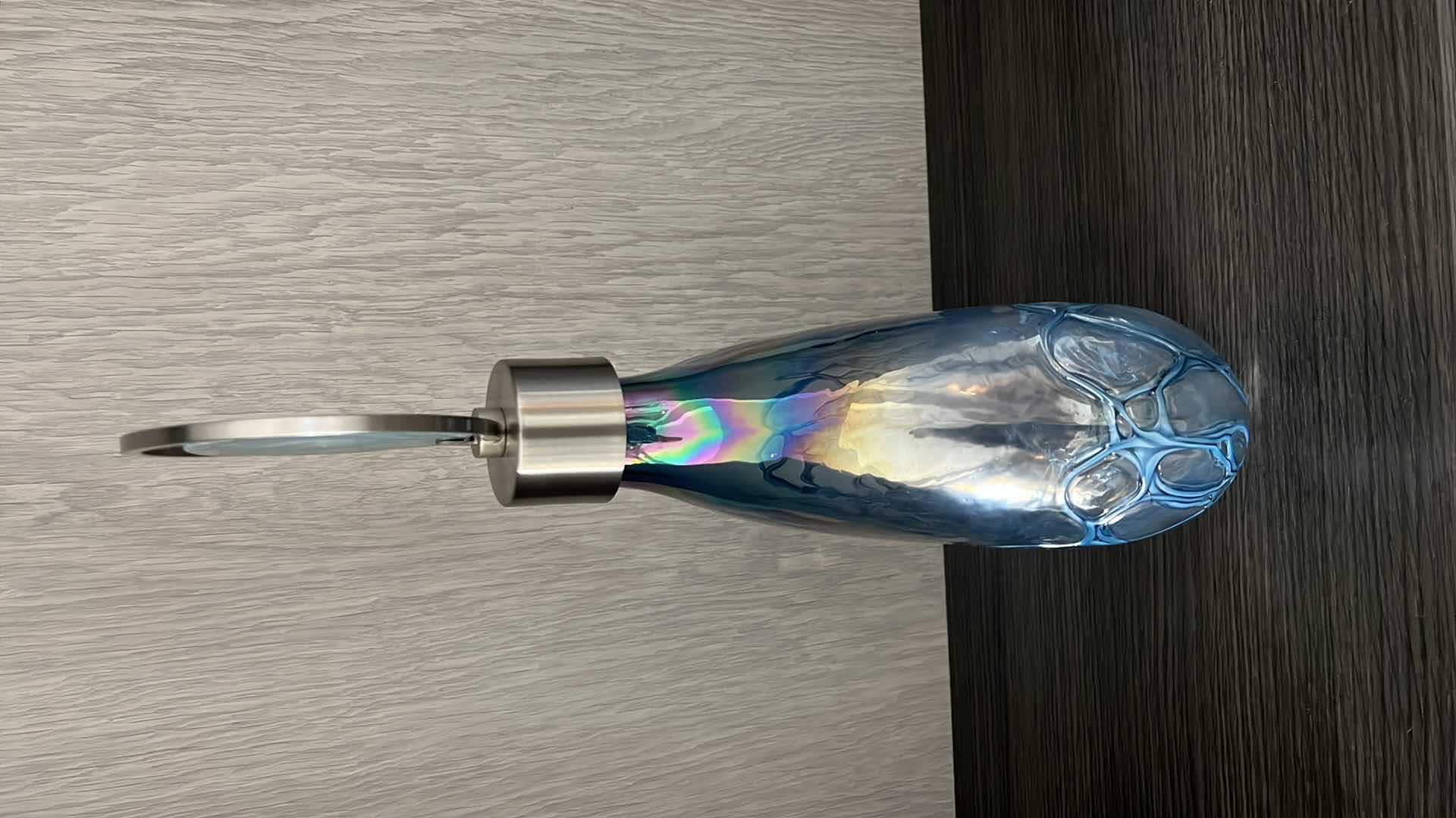 Photo 1 of UTTERMOST RAE SKY BLUE VASE W11” x H19”