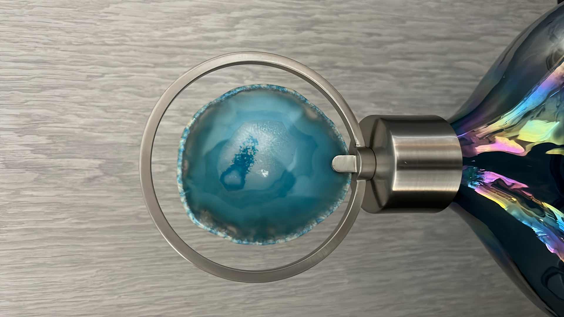 Photo 1 of UTTERMOST RAE SKY BLUE VASE W11” x H19”