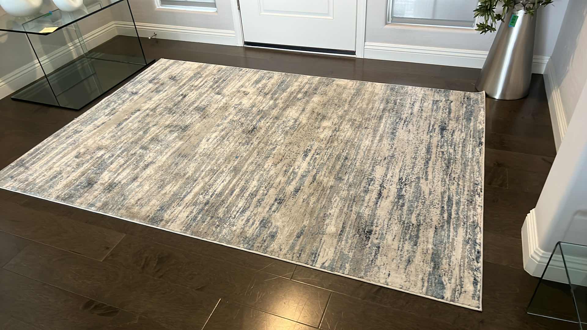 Photo 1 of BLUE W CREAM AREA RUG 62” x 41”