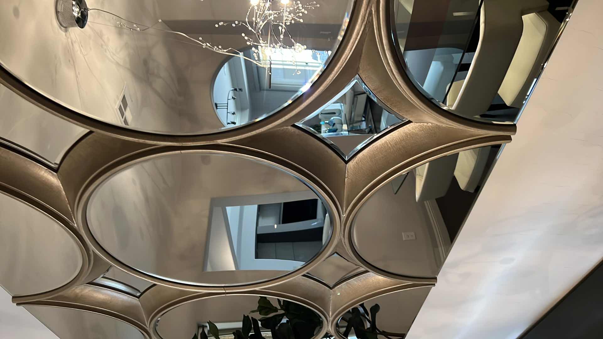 Photo 1 of DESIGNER 3D ABSTRACT HIGH-END WALL MIRROR 70” x 47”