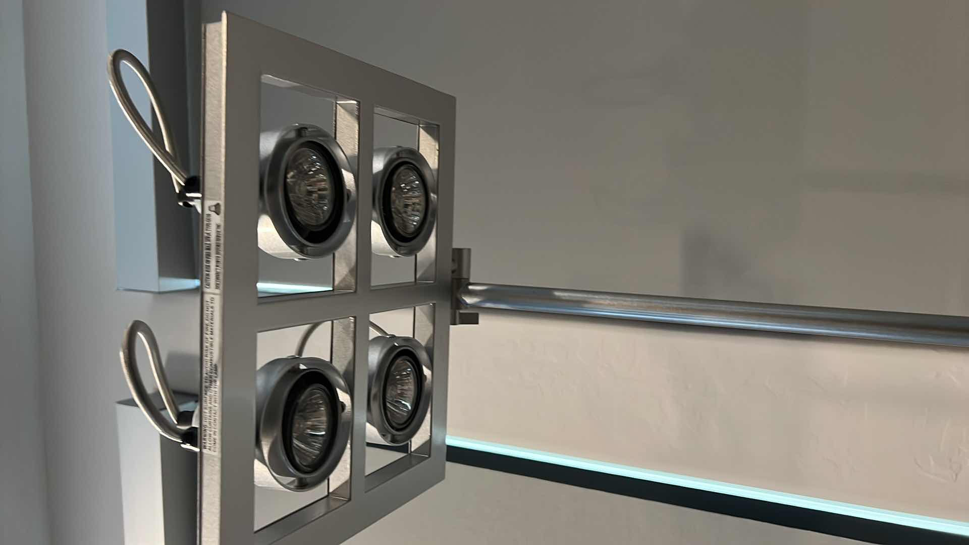 Photo 1 of SILVER METAL FLOOR LAMP H 68”