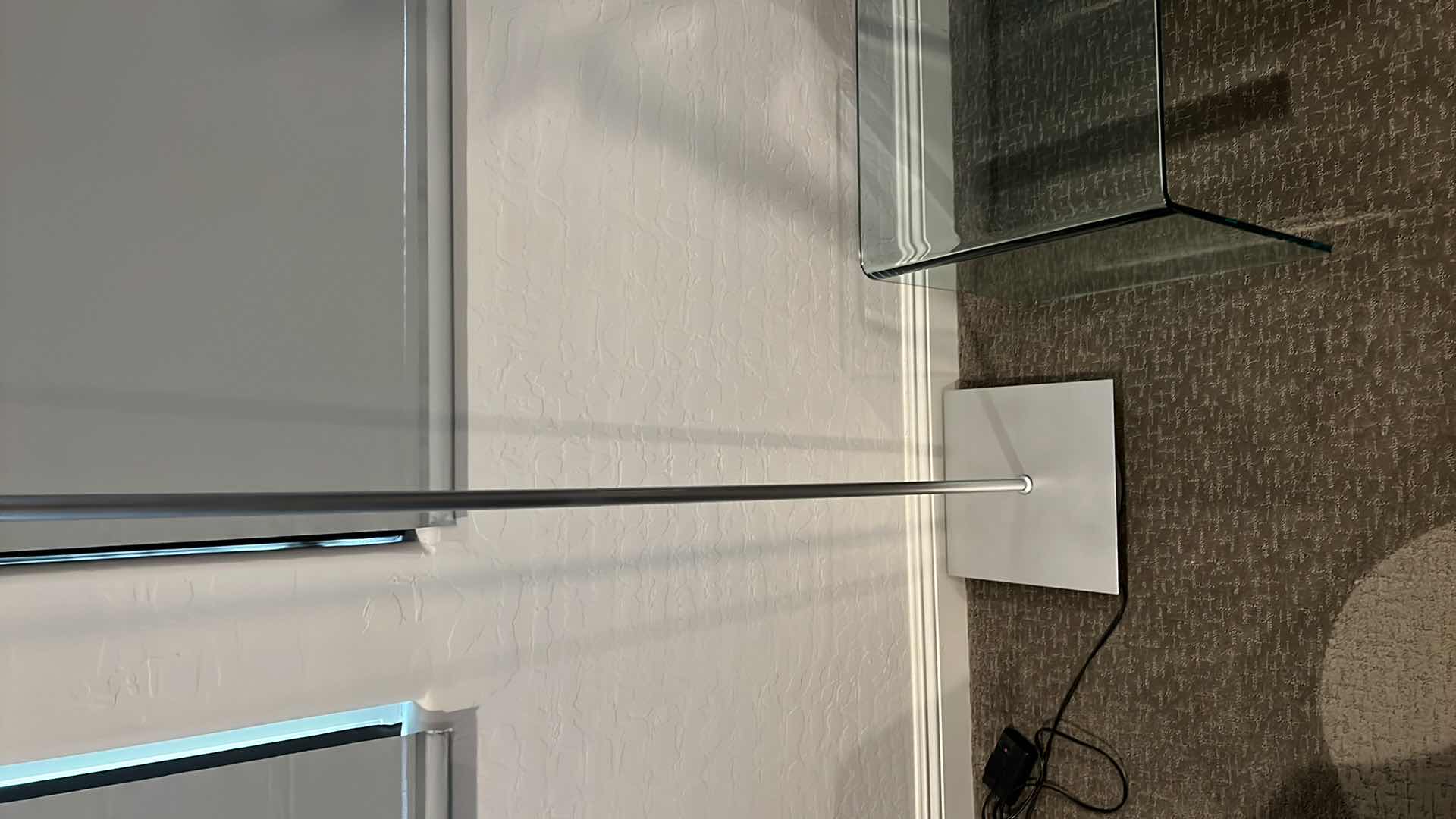 Photo 1 of SILVER METAL FLOOR LAMP H 68”