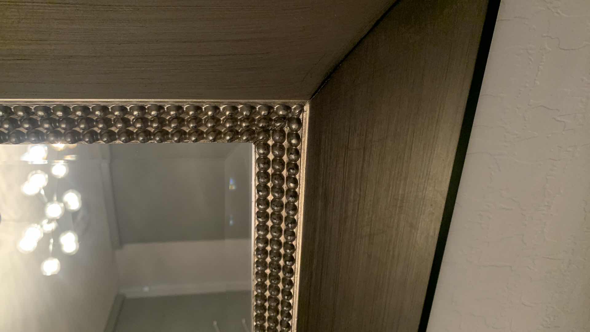 Photo 1 of BLACK OUTLINED ORNATE SILVER/GOLD FRAMED MIRROR 40” x 51”