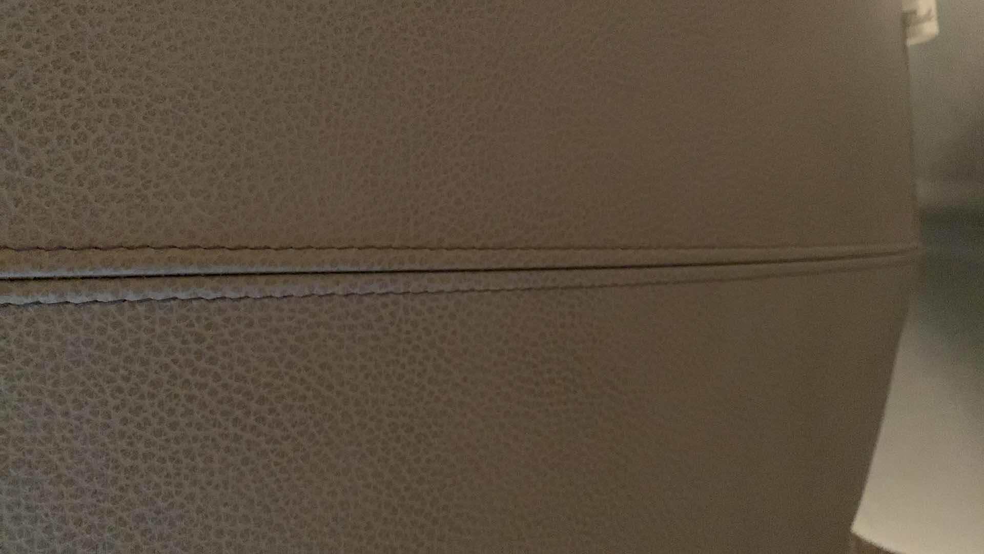 Photo 1 of DESIGNER ROCHE BOBOIS MADE IN ITALY GRAY LEATHER SWIVEL LOW SEATING OCCASIONAL CHAIR W METAL BASE