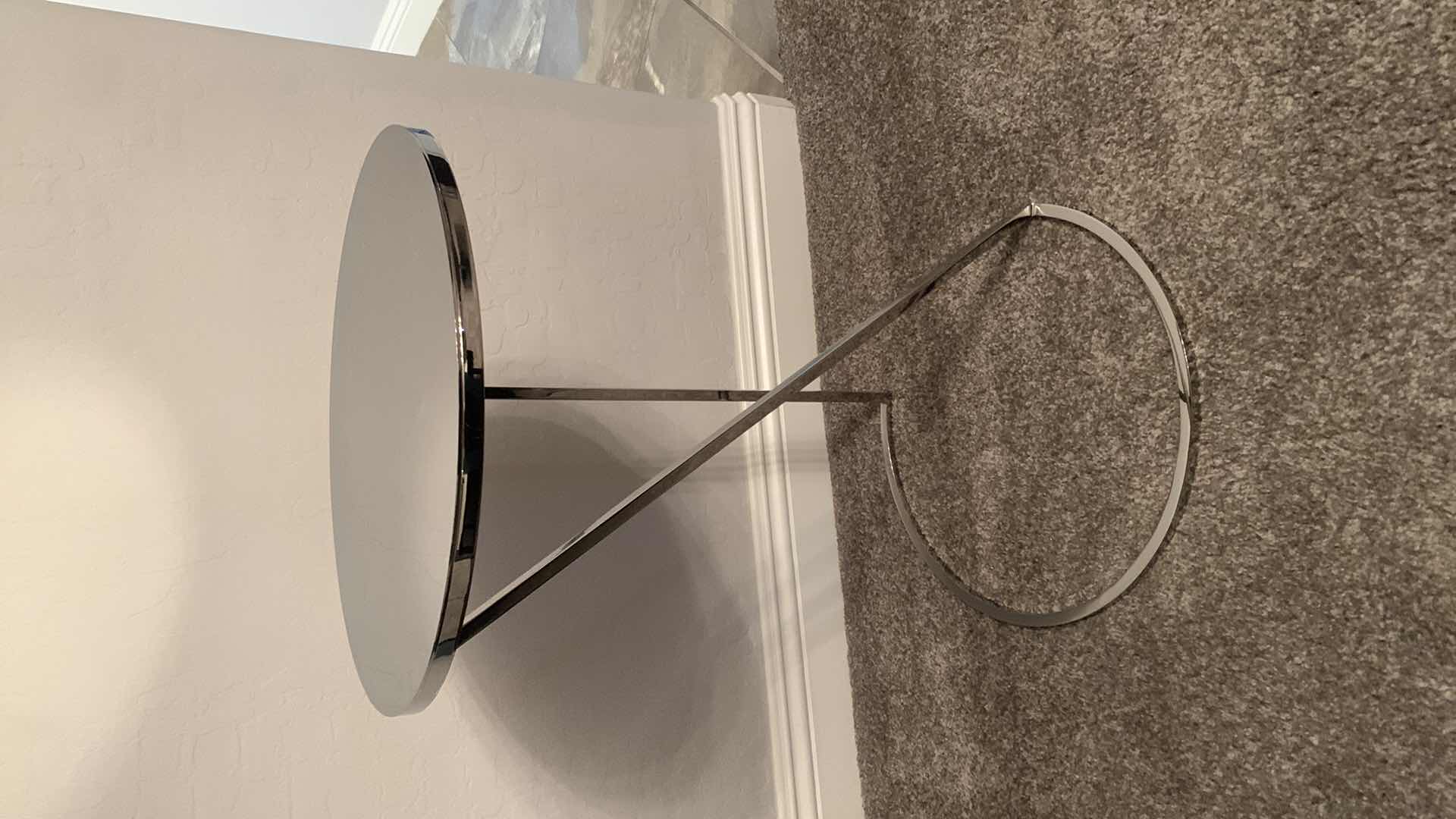 Photo 1 of DESIGNER CHROME W MIRROR ACCENT TABLE