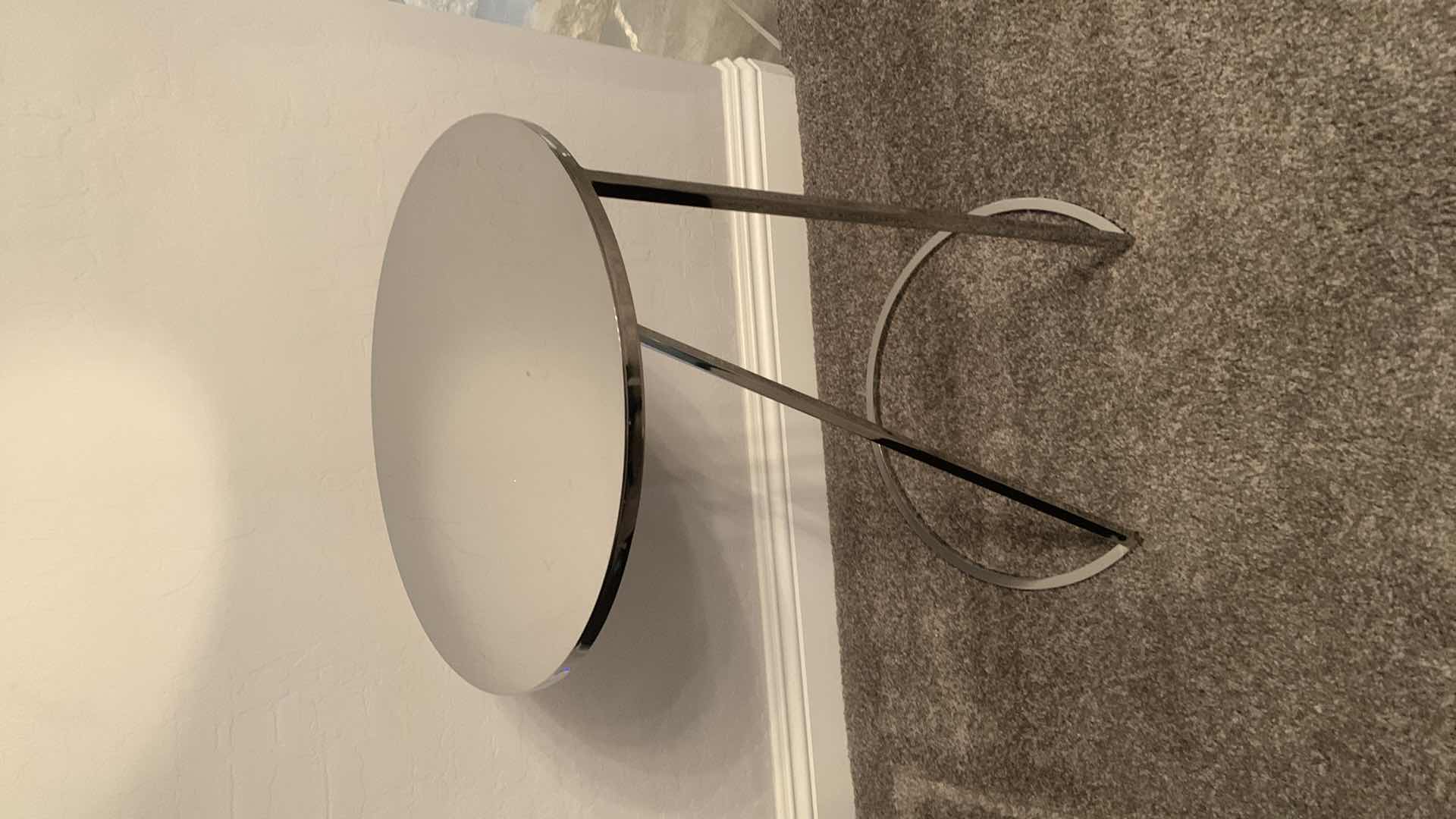 Photo 1 of DESIGNER CHROME W MIRROR ACCENT TABLE