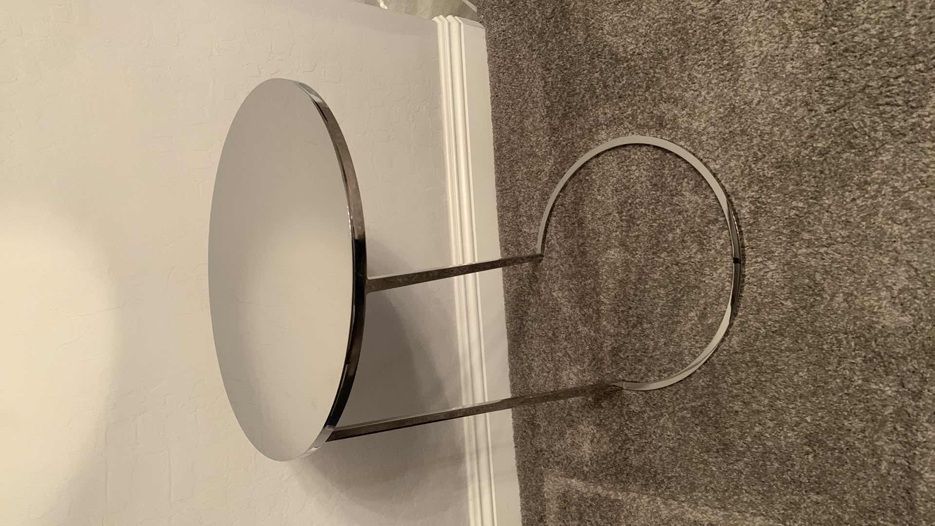 Photo 1 of DESIGNER CHROME W MIRROR ACCENT TABLE