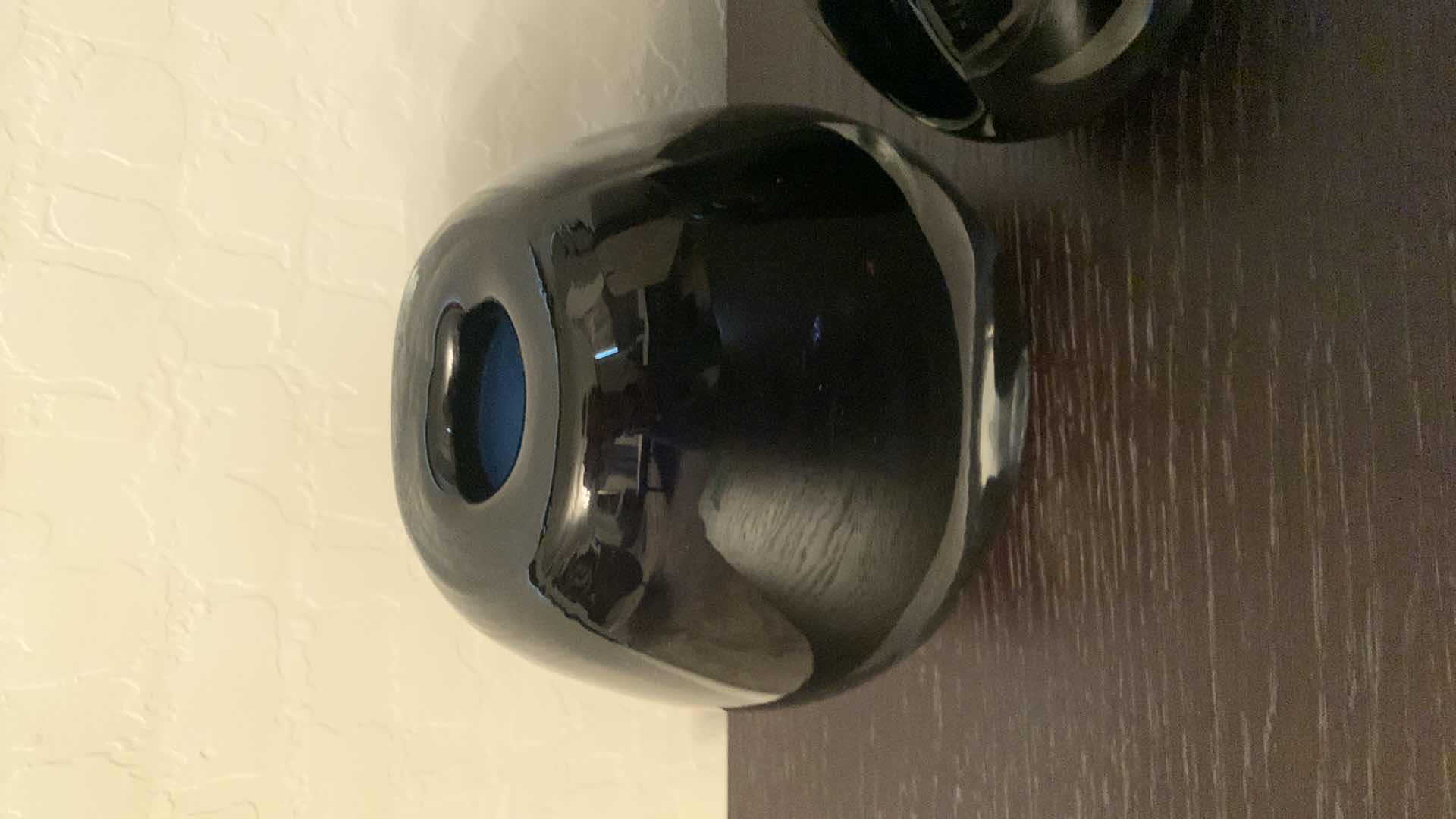 Photo 1 of 2-UTTERMOST GLASS VASES H8” H6”