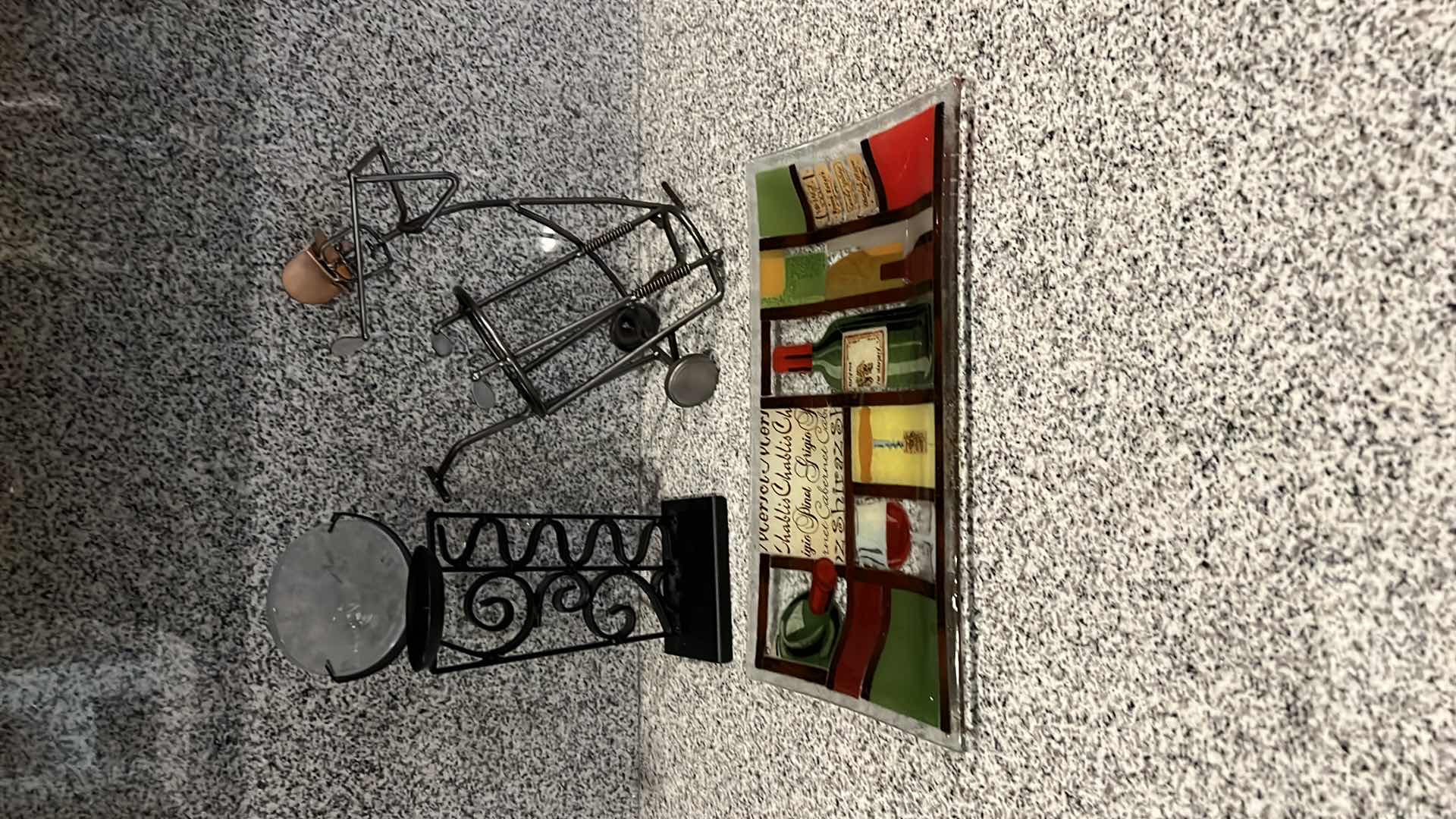 Photo 1 of 2-HOME DECORS & GLASS WINE PLATTER