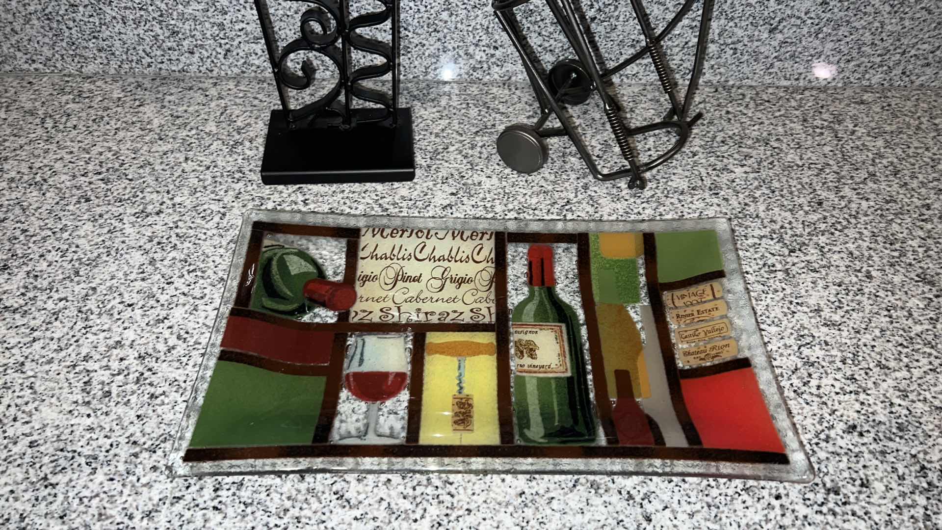 Photo 1 of 2-HOME DECORS & GLASS WINE PLATTER