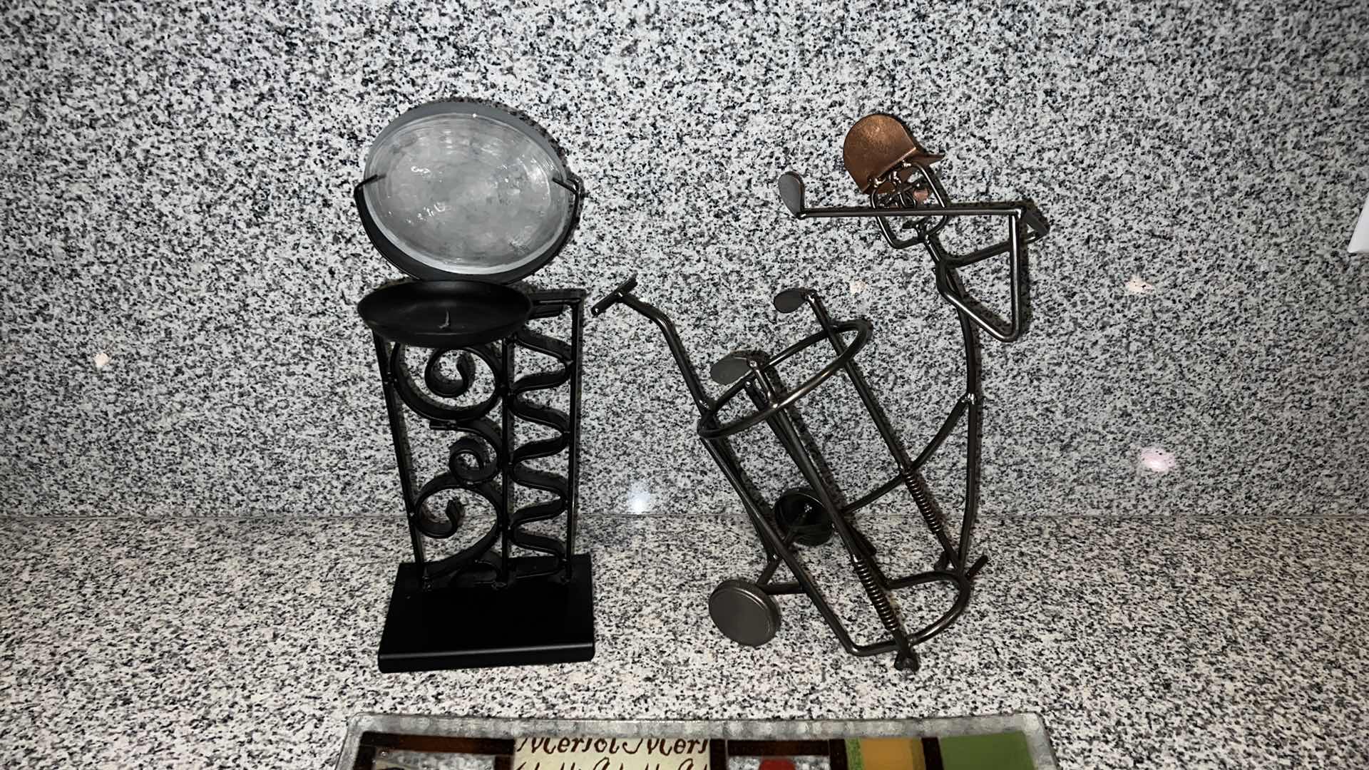 Photo 1 of 2-HOME DECORS & GLASS WINE PLATTER