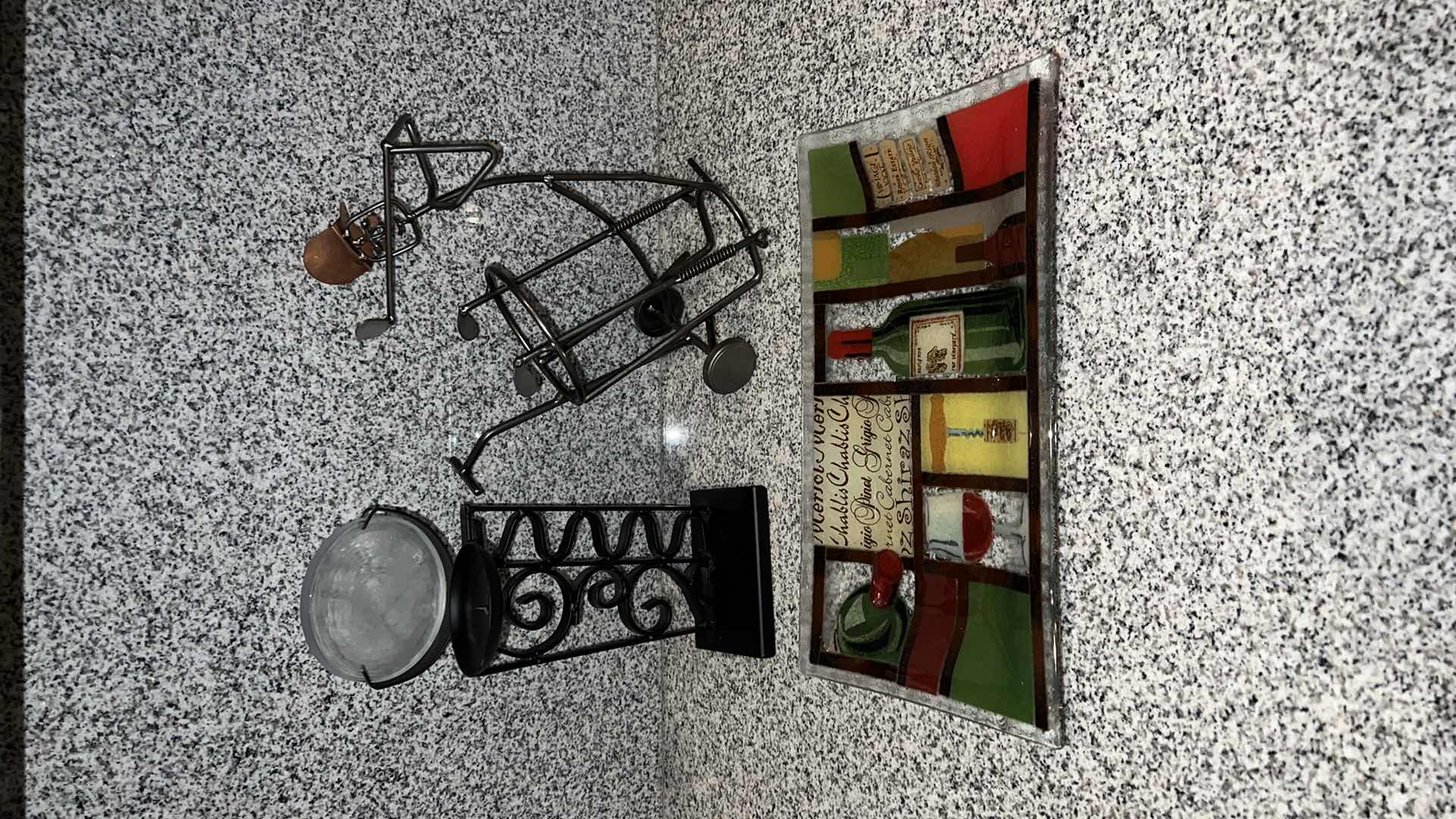 Photo 1 of 2-HOME DECORS & GLASS WINE PLATTER