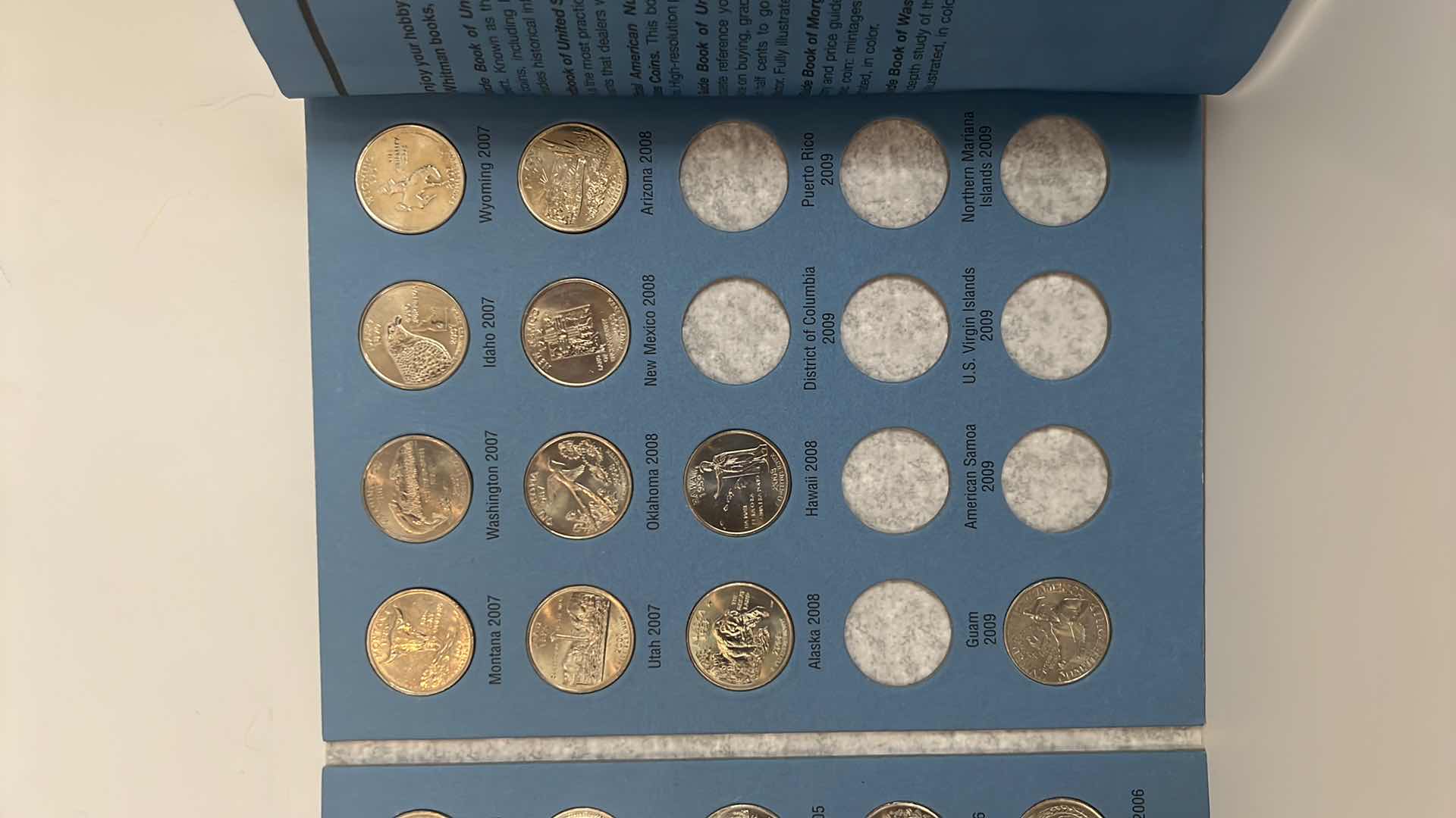 Photo 1 of 1999-2009 STATEHOOD QUARTER FOLDER W. 51 QUARTERS 